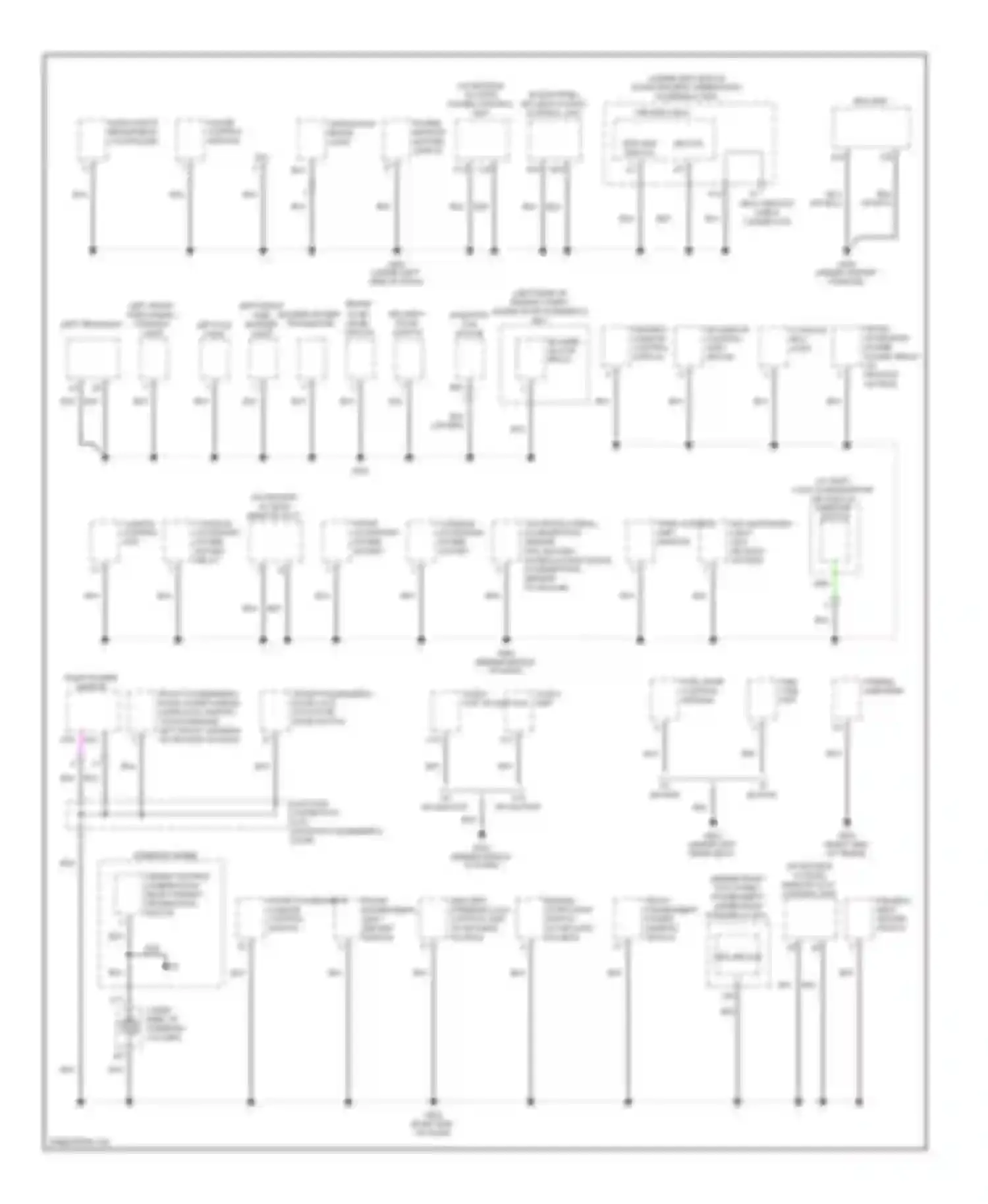 TL Acura IV (2008-2011): Ground distribution circuit (2 of 4)