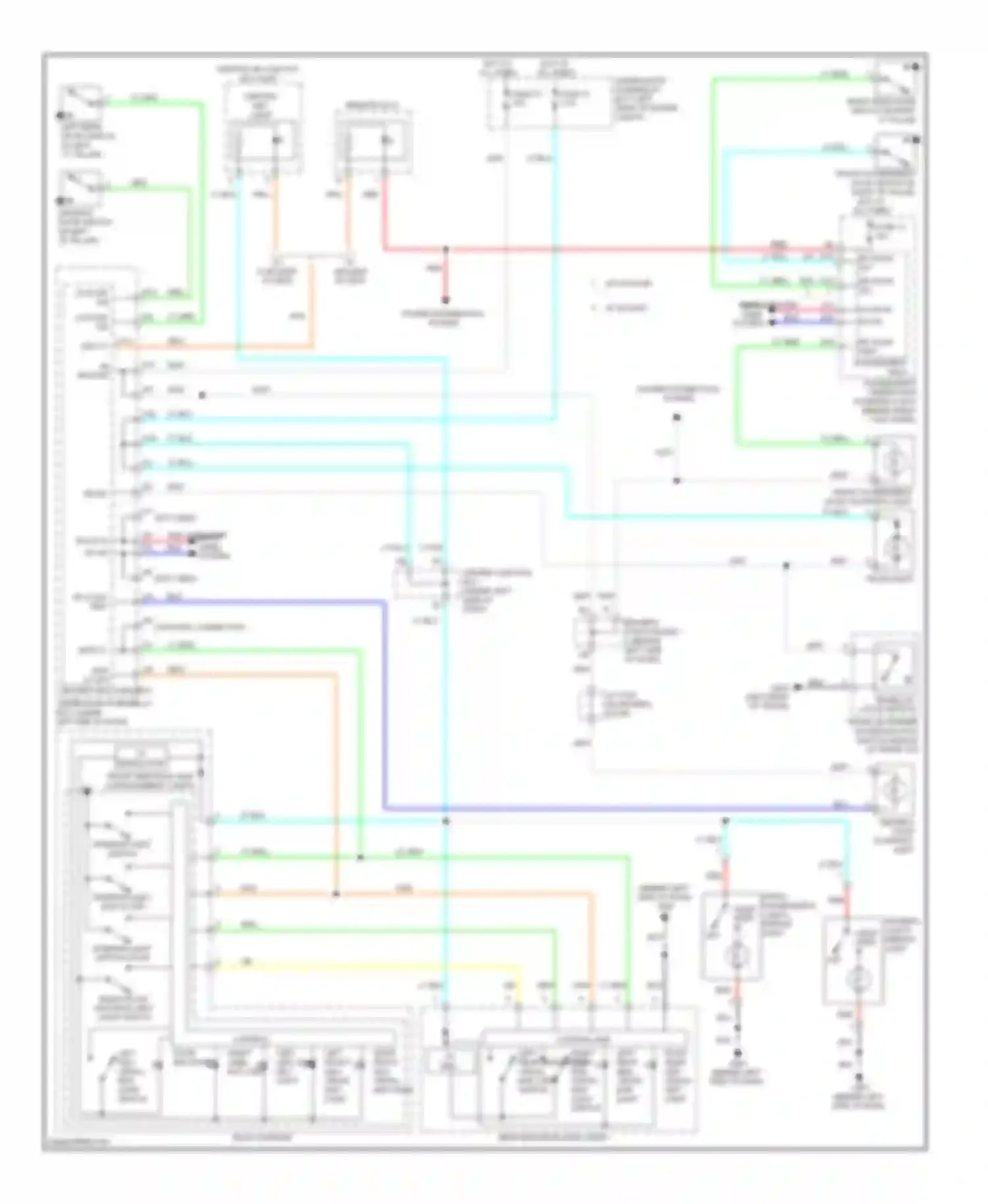 TL Acura IV (2008-2011): Courtesy lamps circuit