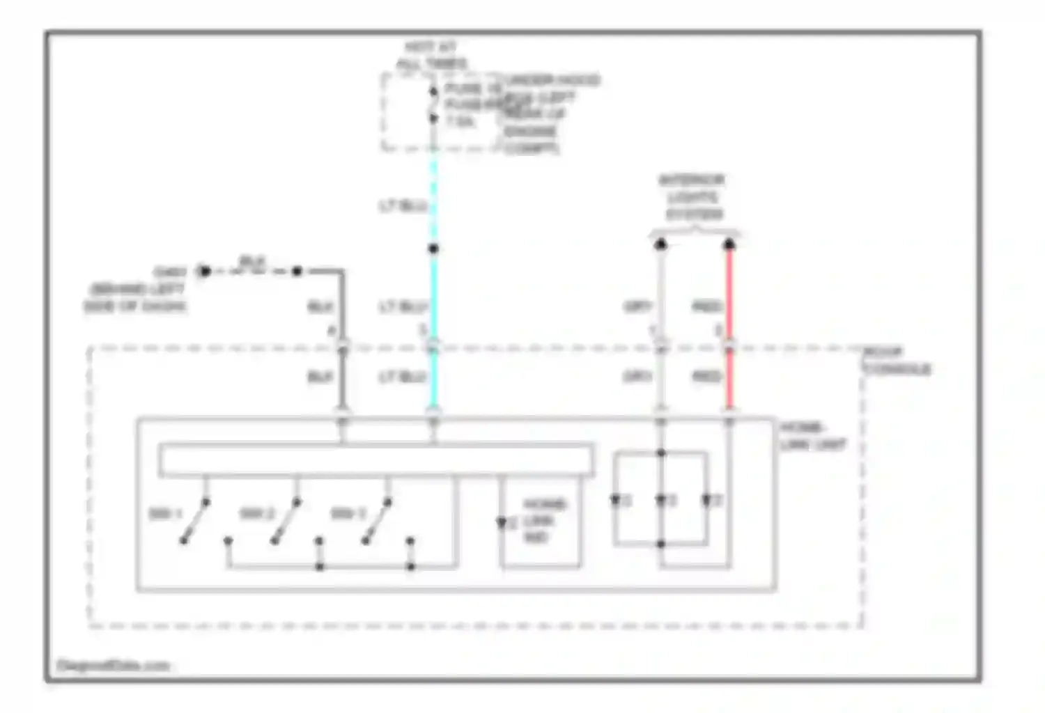 TL Acura IV (2008-2011): Home link remote control circuit