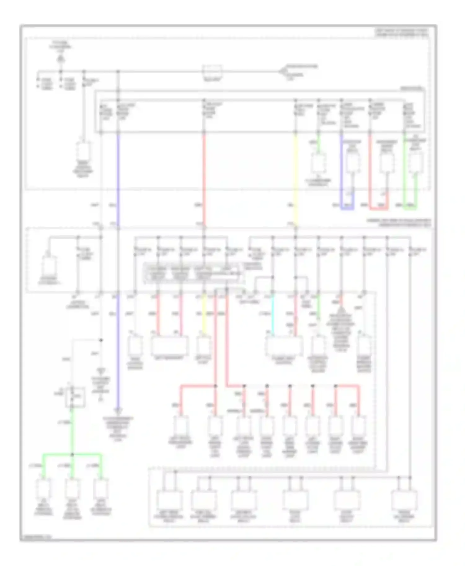 TL Acura IV (2008-2011): Power distribution circuit, with keyless access (2 of 6)