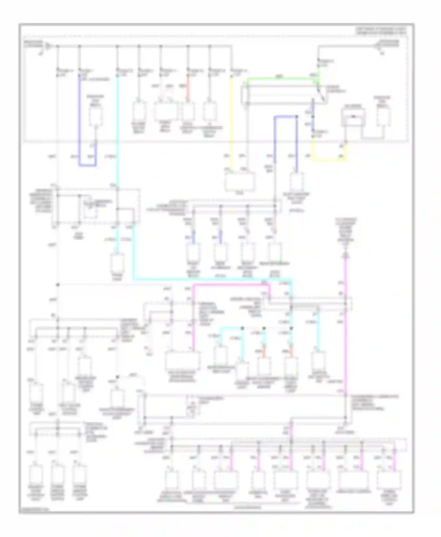TL Acura IV (2008-2011): Power distribution circuit, without keyless access (3 of 6)