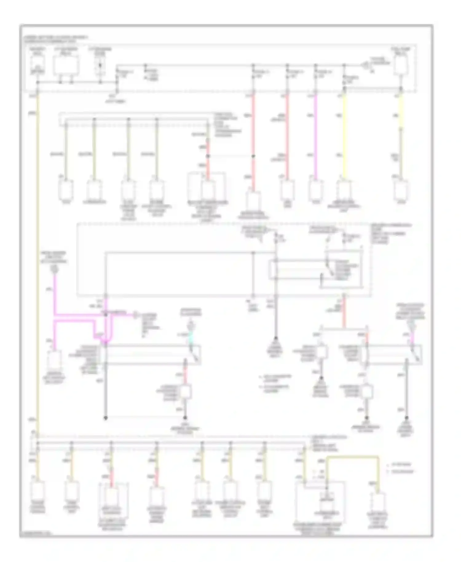 TL Acura IV (2008-2011): Power distribution circuit, without keyless access (6 of 6)