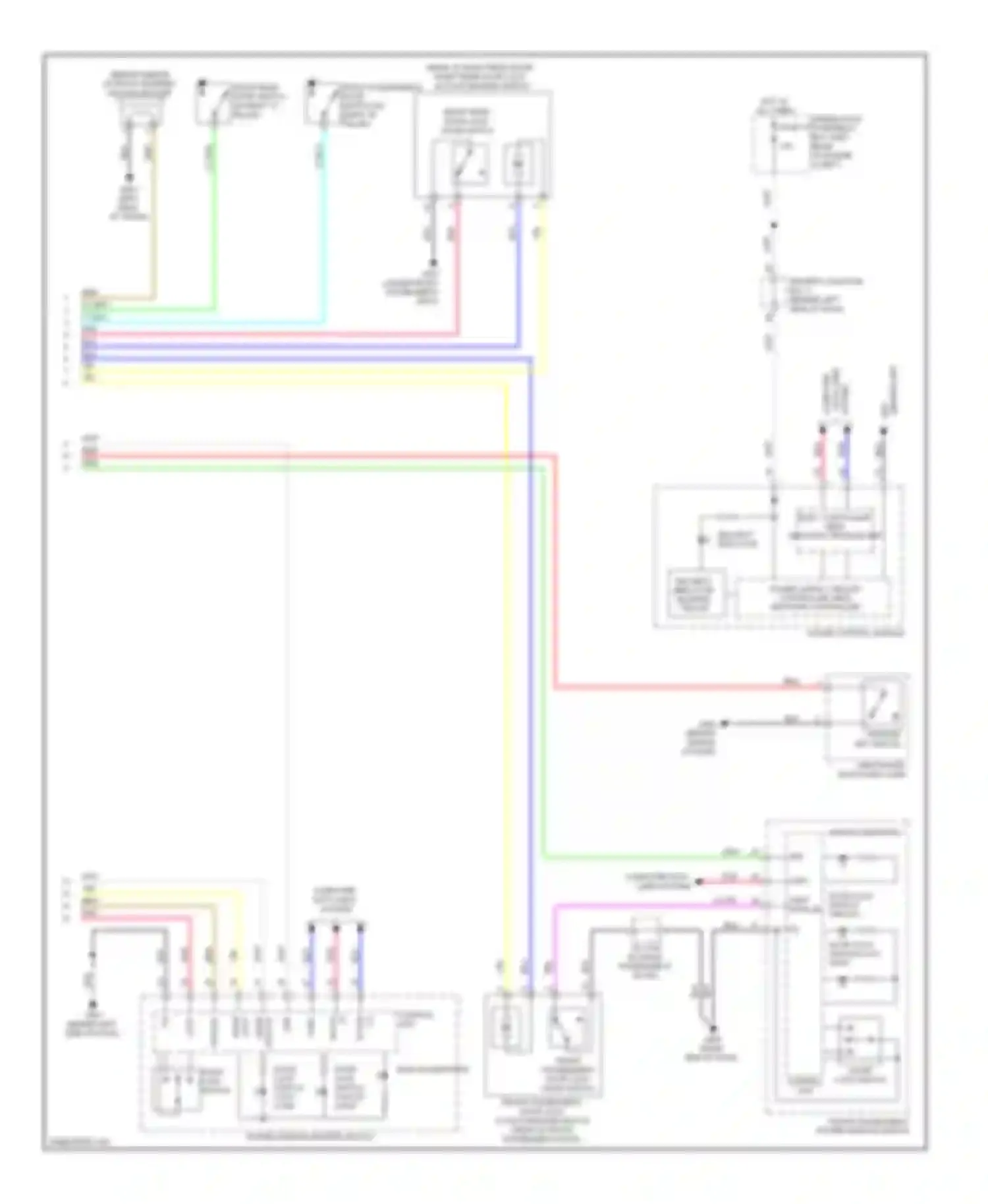 TL Acura IV (2008-2011): Power door locks circuit, without keyless access (2 of 2)