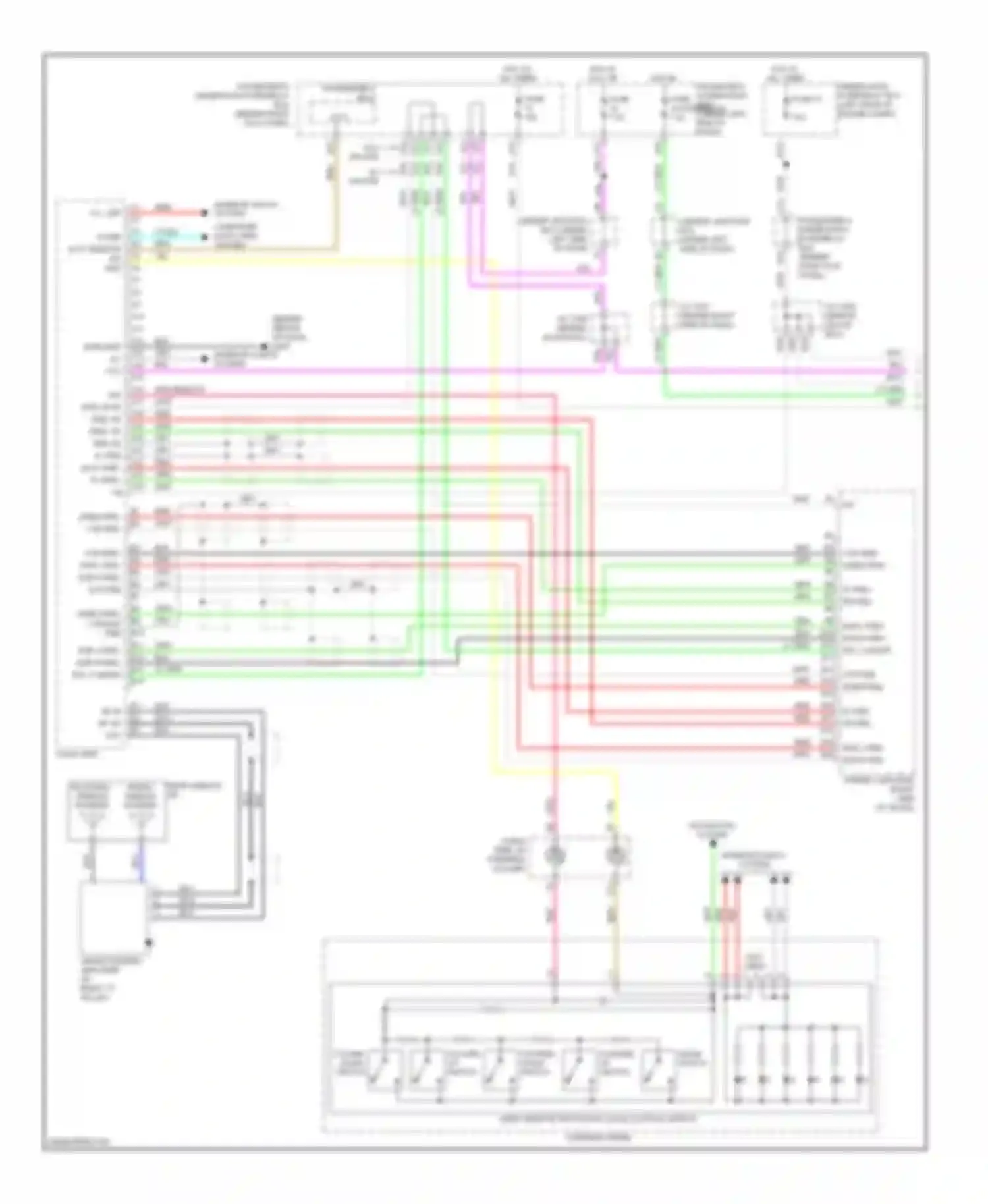 Wiring diagram (behind glove for Acura TL IV (2008-2011) (3 of 3)