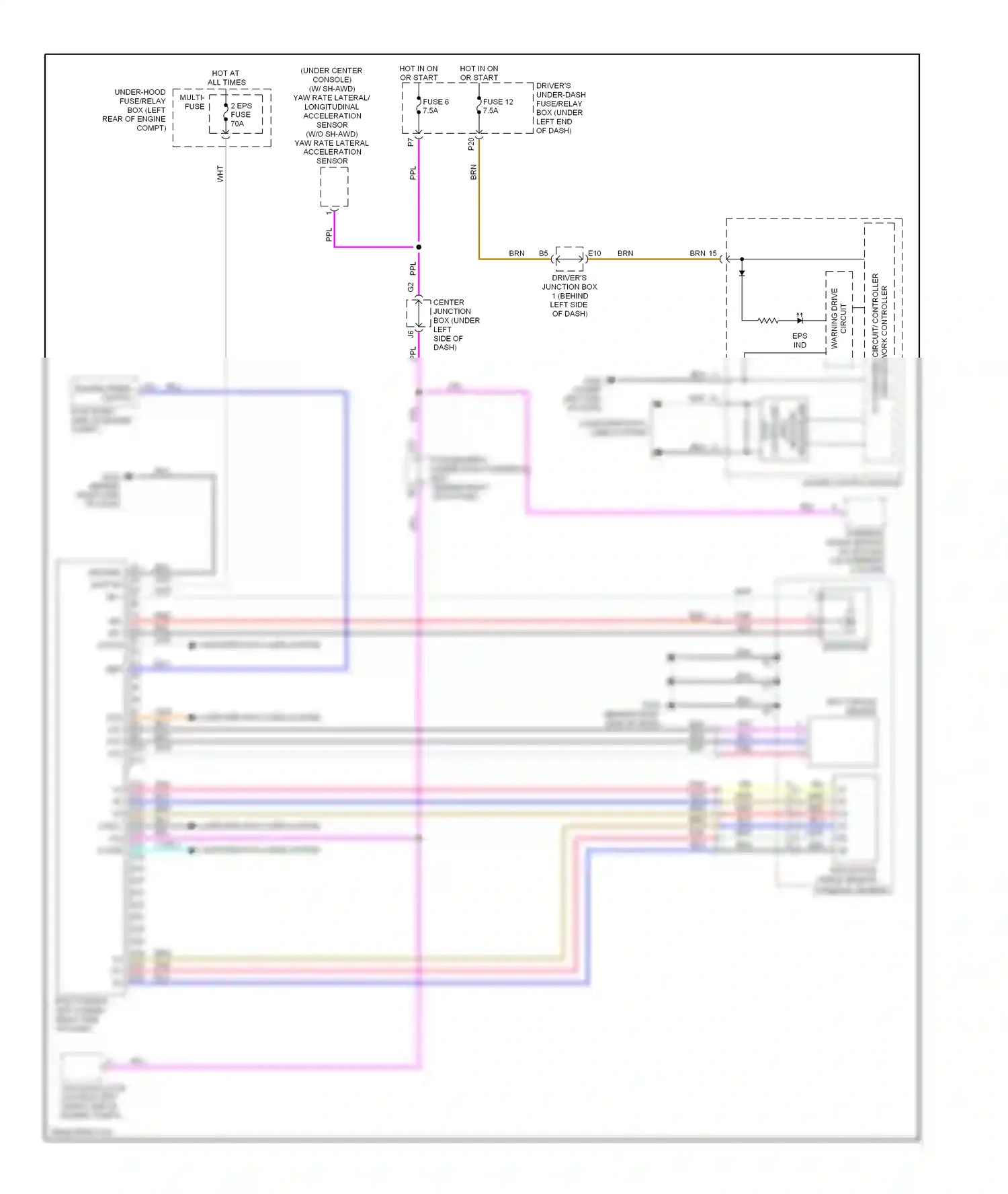 Acura TL IV (2008-2011) controller wiring diagram  (2 of 2)