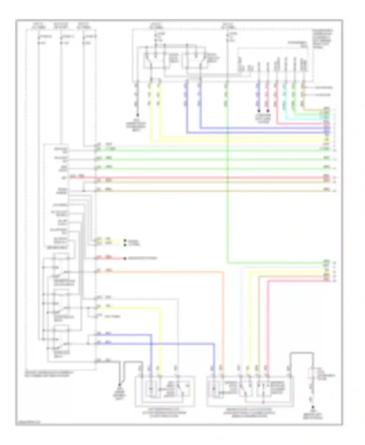 Wiring diagram d/l sil-con sw rr-l for Acura TL IV (2008-2011) (2 of 3)