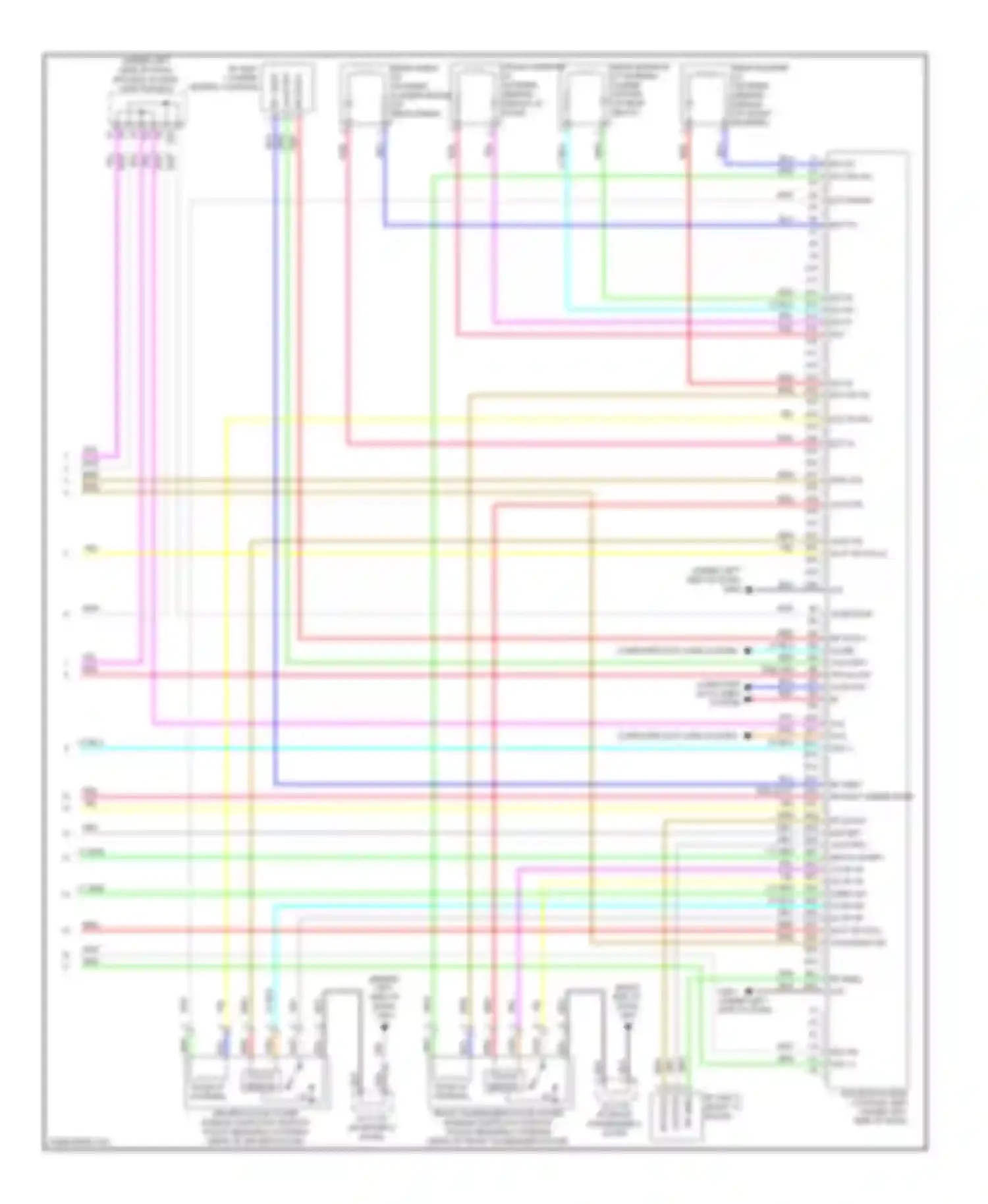 Wiring diagram ext r- ext r+ ext f- ext f+ for Acura TL IV (2008-2011) (1 of 1)