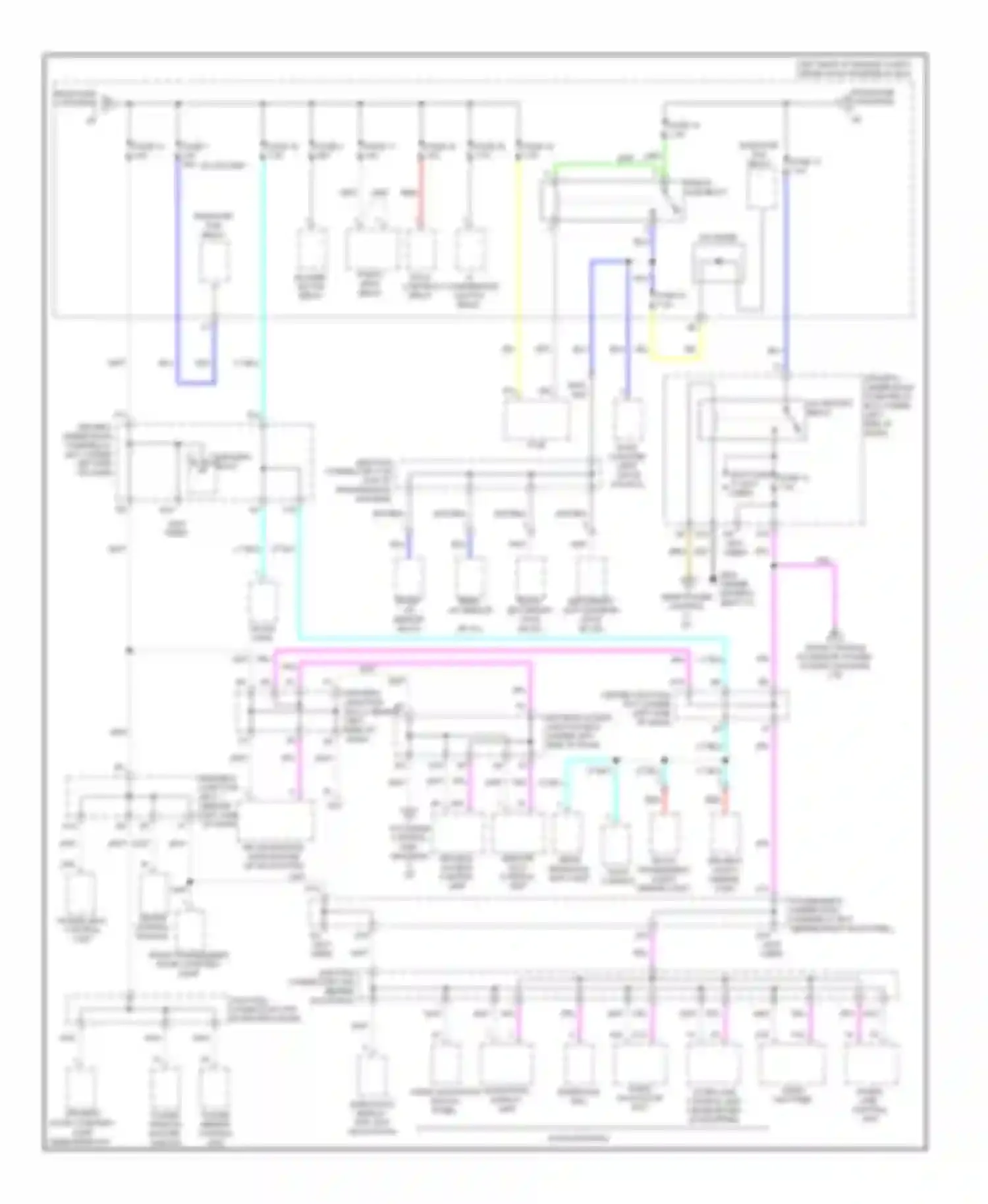 Wiring diagram fuse 14 for Acura TL IV (2008-2011) (1 of 4)
