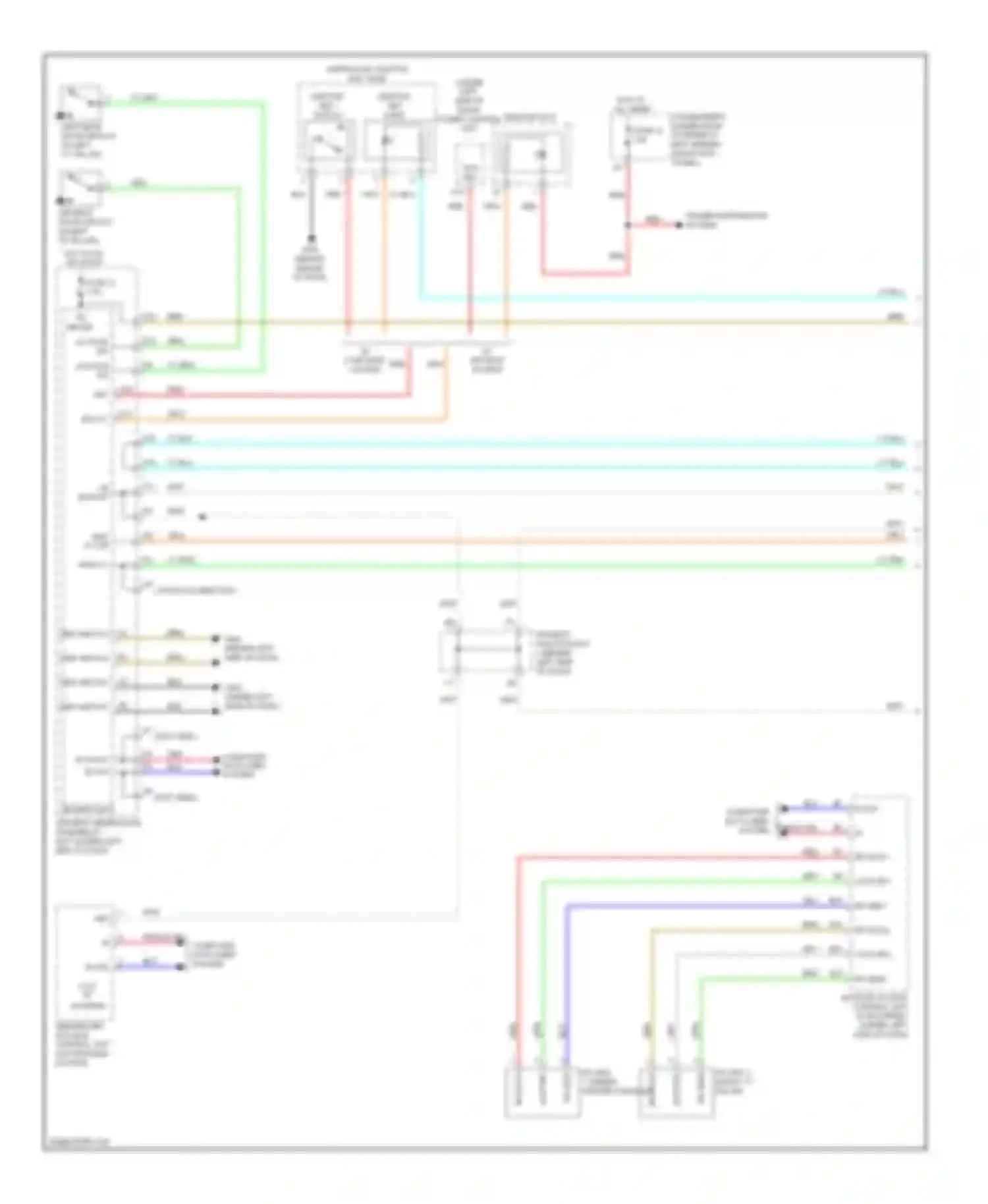 Wiring diagram ignition key switch for Acura TL IV (2008-2011) (2 of 5)