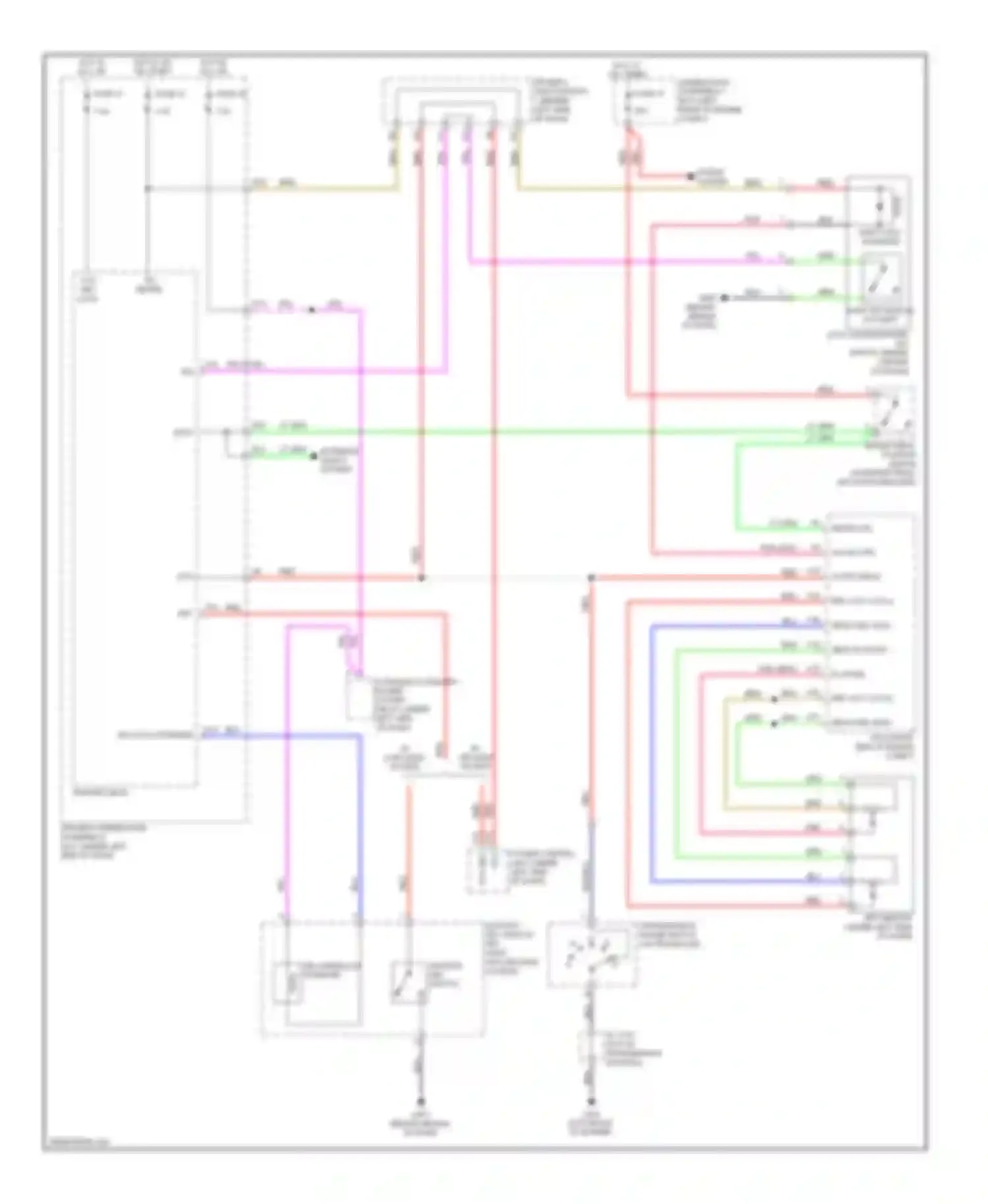 Wiring diagram key lock solenoid for Acura TL IV (2008-2011) (1 of 1)