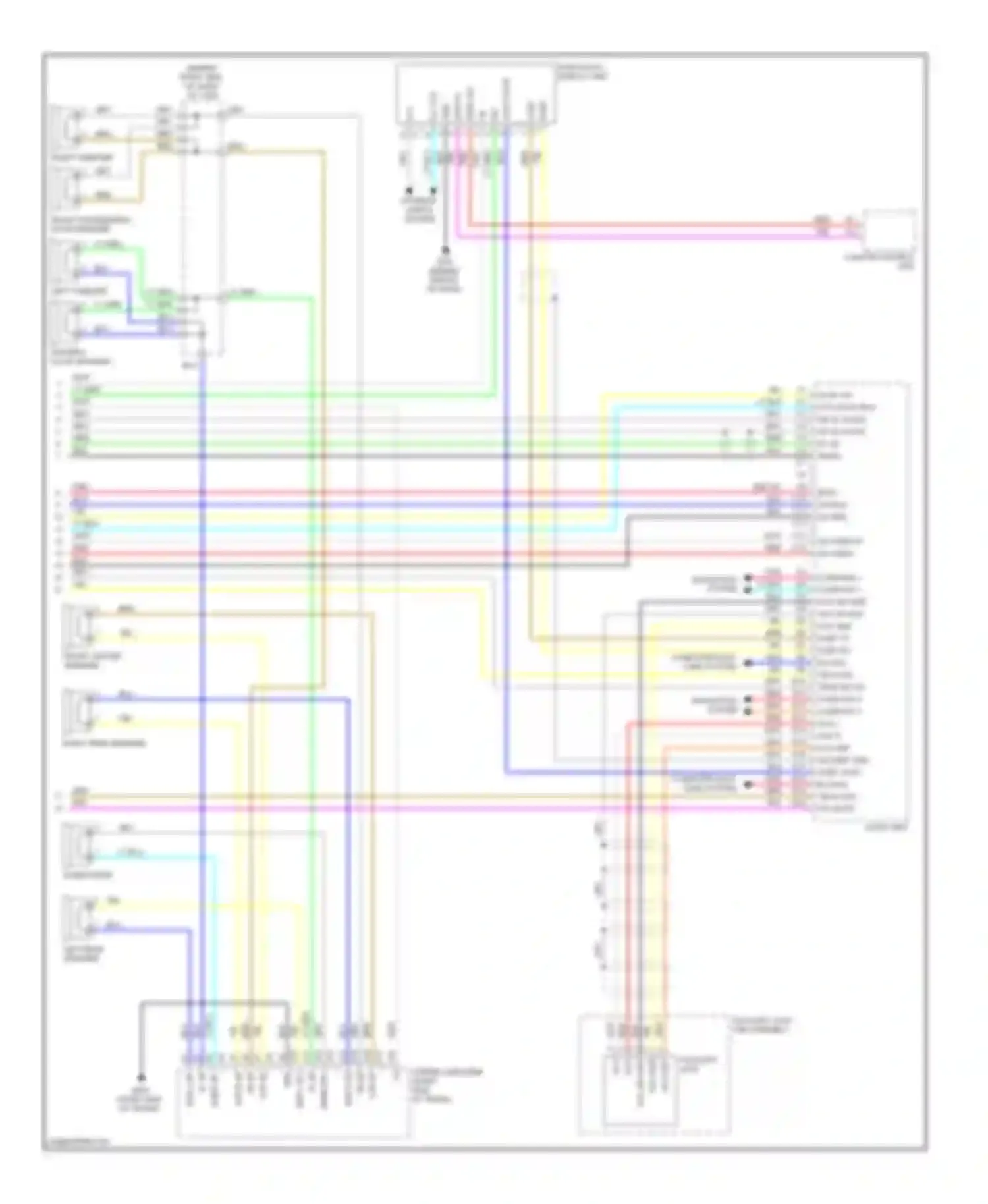 Wiring diagram left tweeter for Acura TL IV (2008-2011) (3 of 3)
