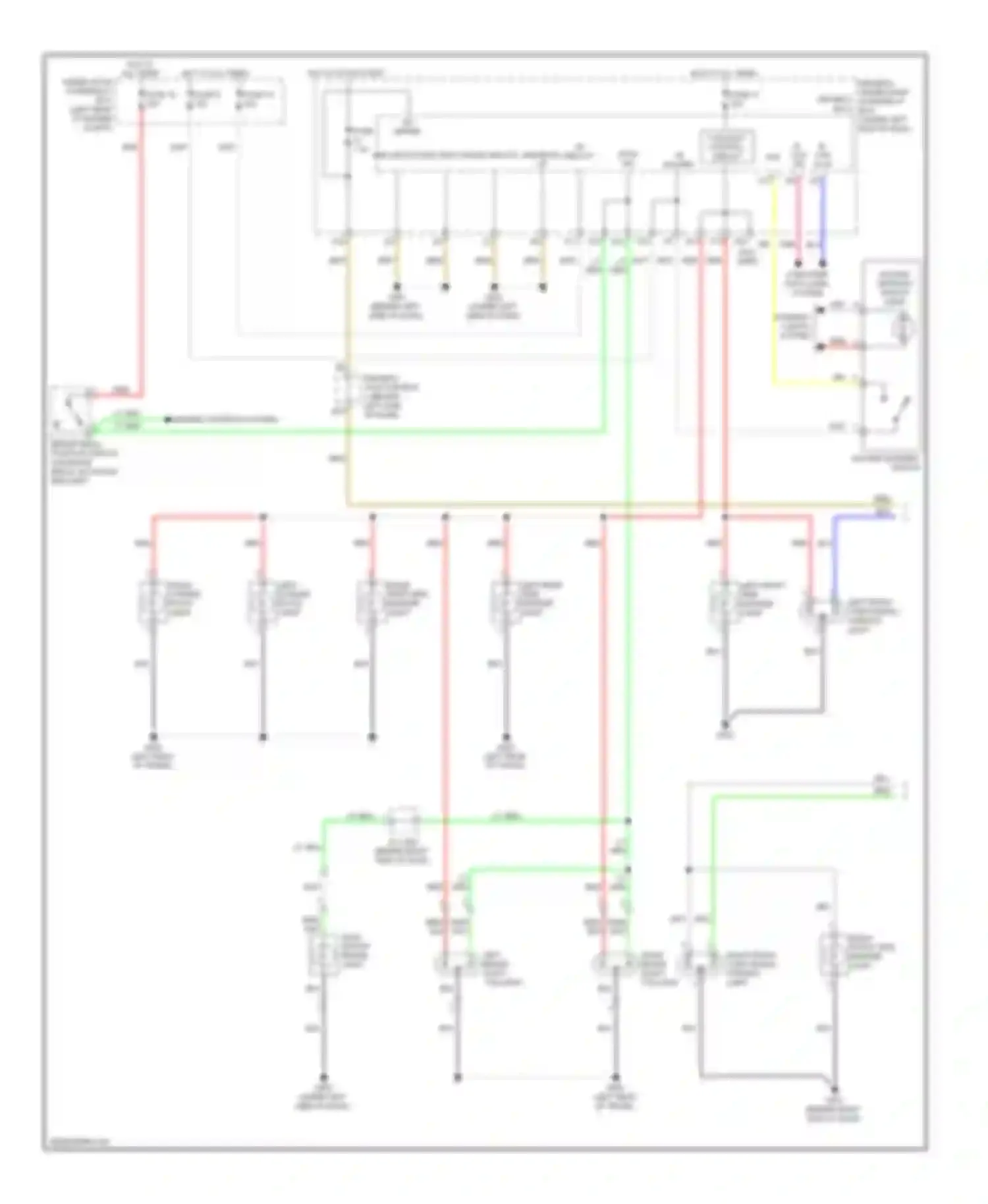 Wiring diagram light/ light/ taillight taillight for Acura TL IV (2008-2011) (1 of 1)