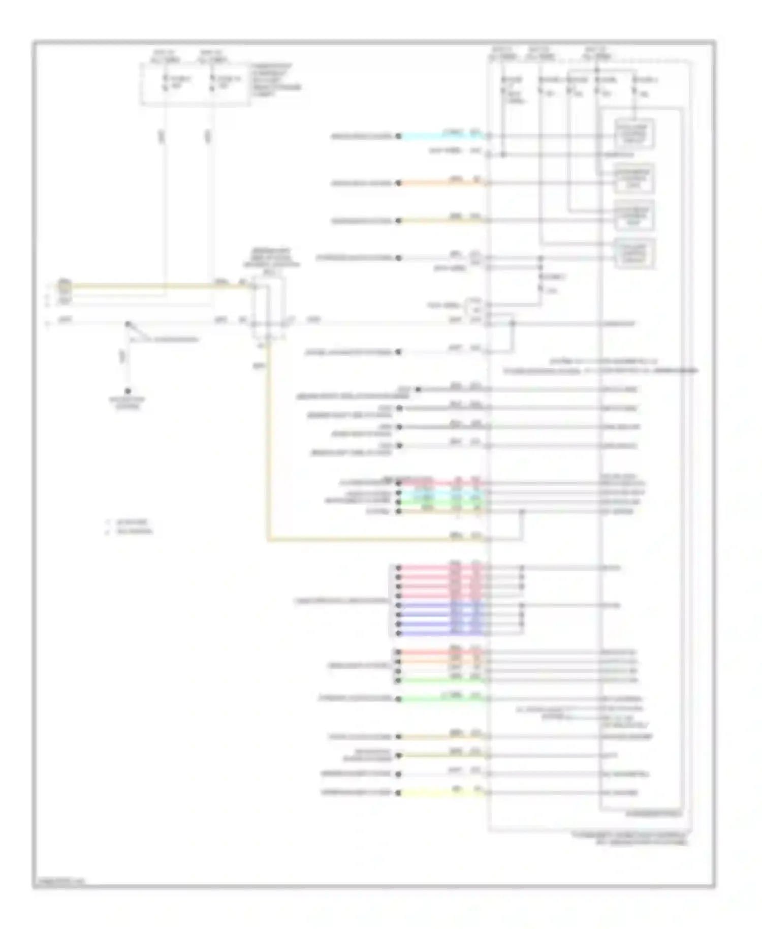 Wiring diagram low beam control unit for Acura TL IV (2008-2011) (2 of 2)