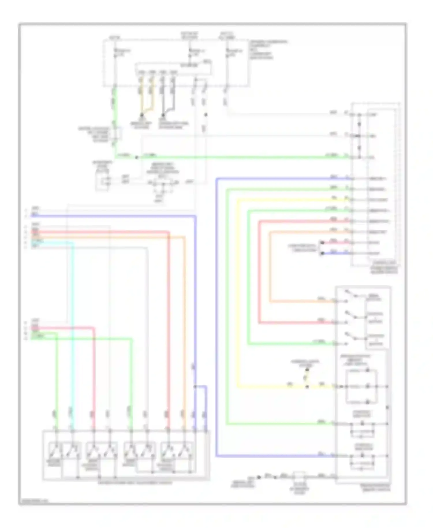 Wiring diagram memo pos 2 for Acura TL IV (2008-2011) (1 of 2)