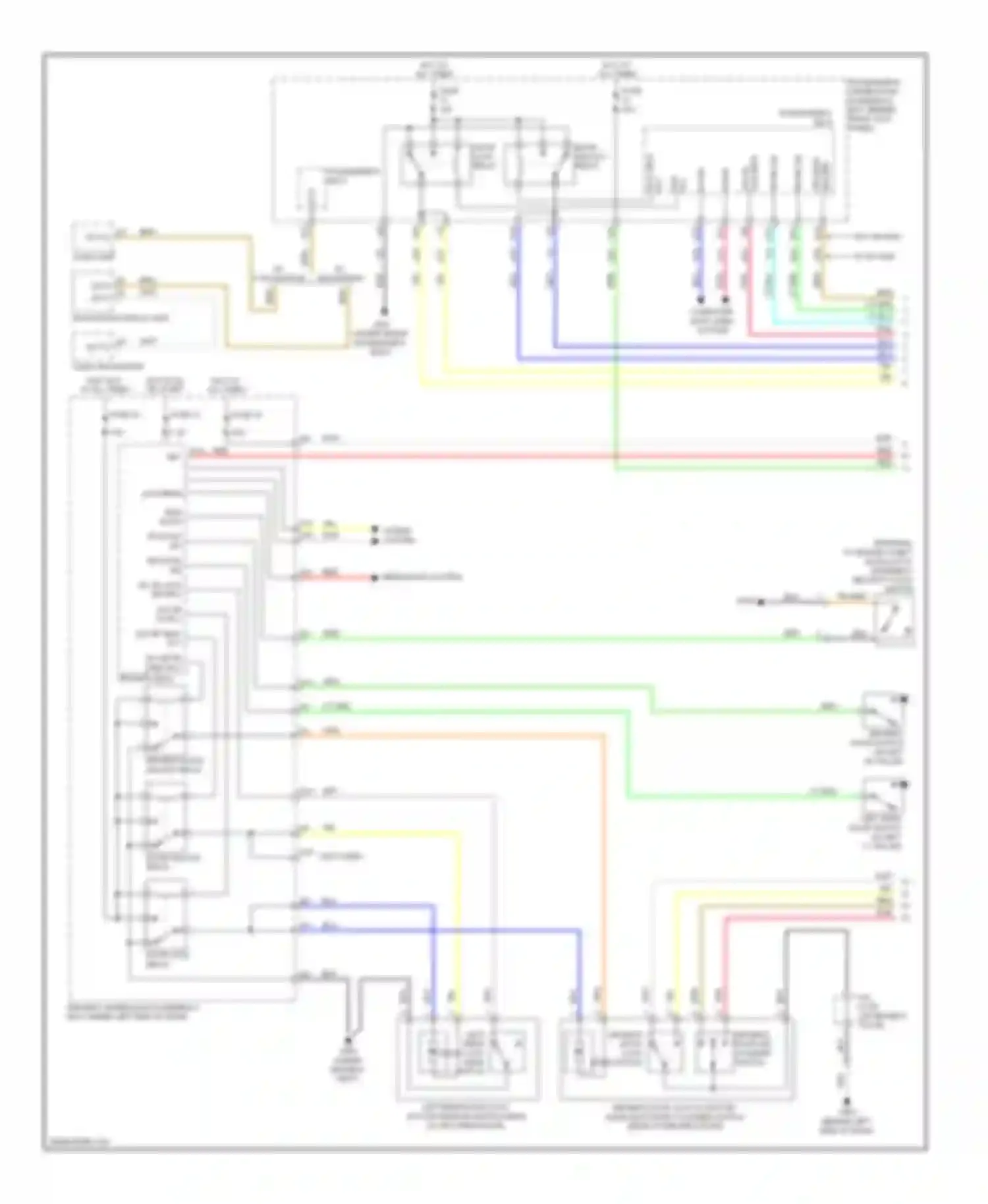 Wiring diagram passenger's micu for Acura TL IV (2008-2011) (4 of 17)