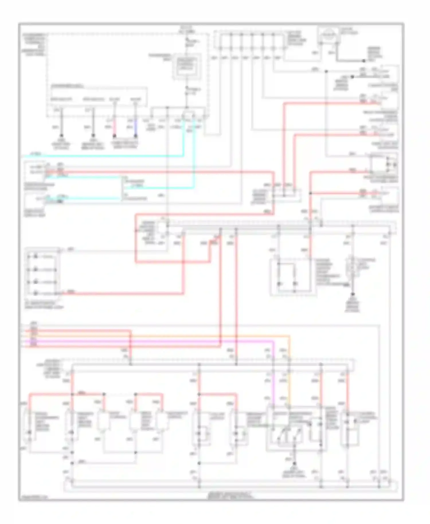 Wiring diagram red for Acura TL IV (2008-2011) (40 of 98)