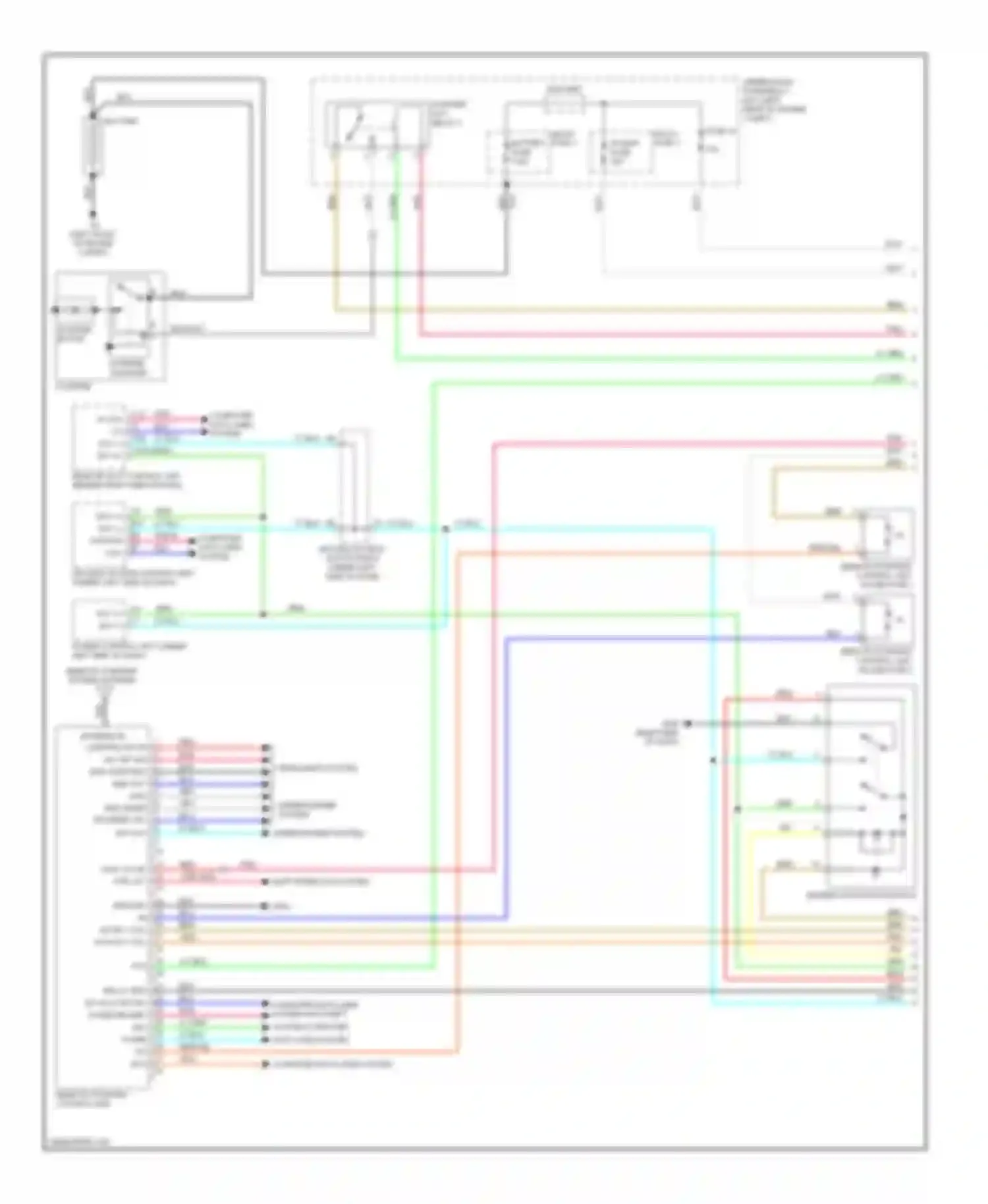 Wiring diagram shift interlock system for Acura TL IV (2008-2011) (1 of 2)