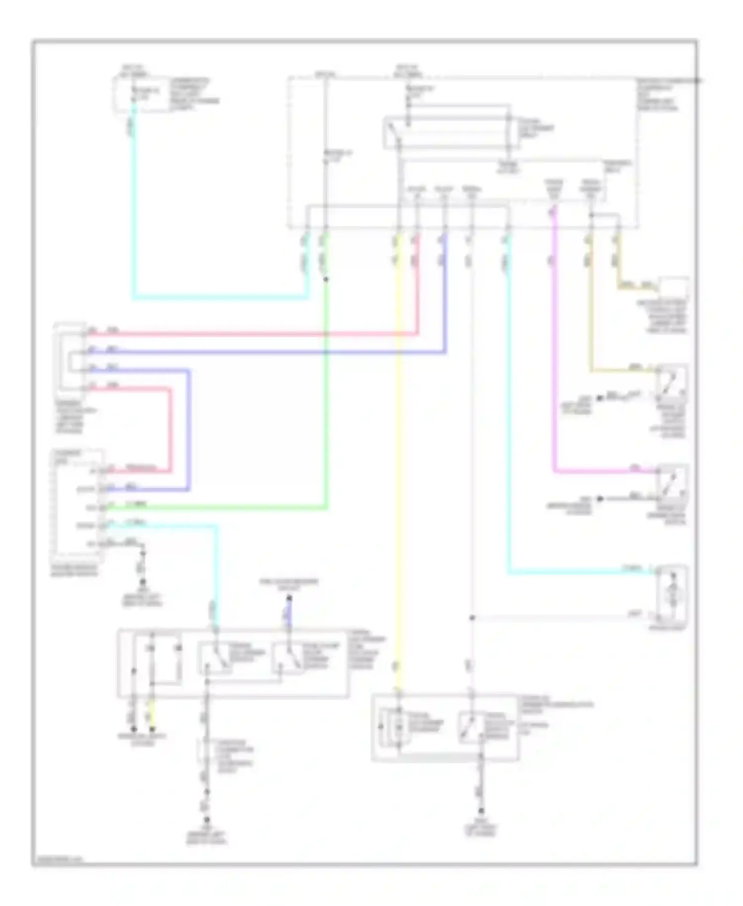 Wiring diagram trunk act rly for Acura TL IV (2008-2011) (1 of 1)
