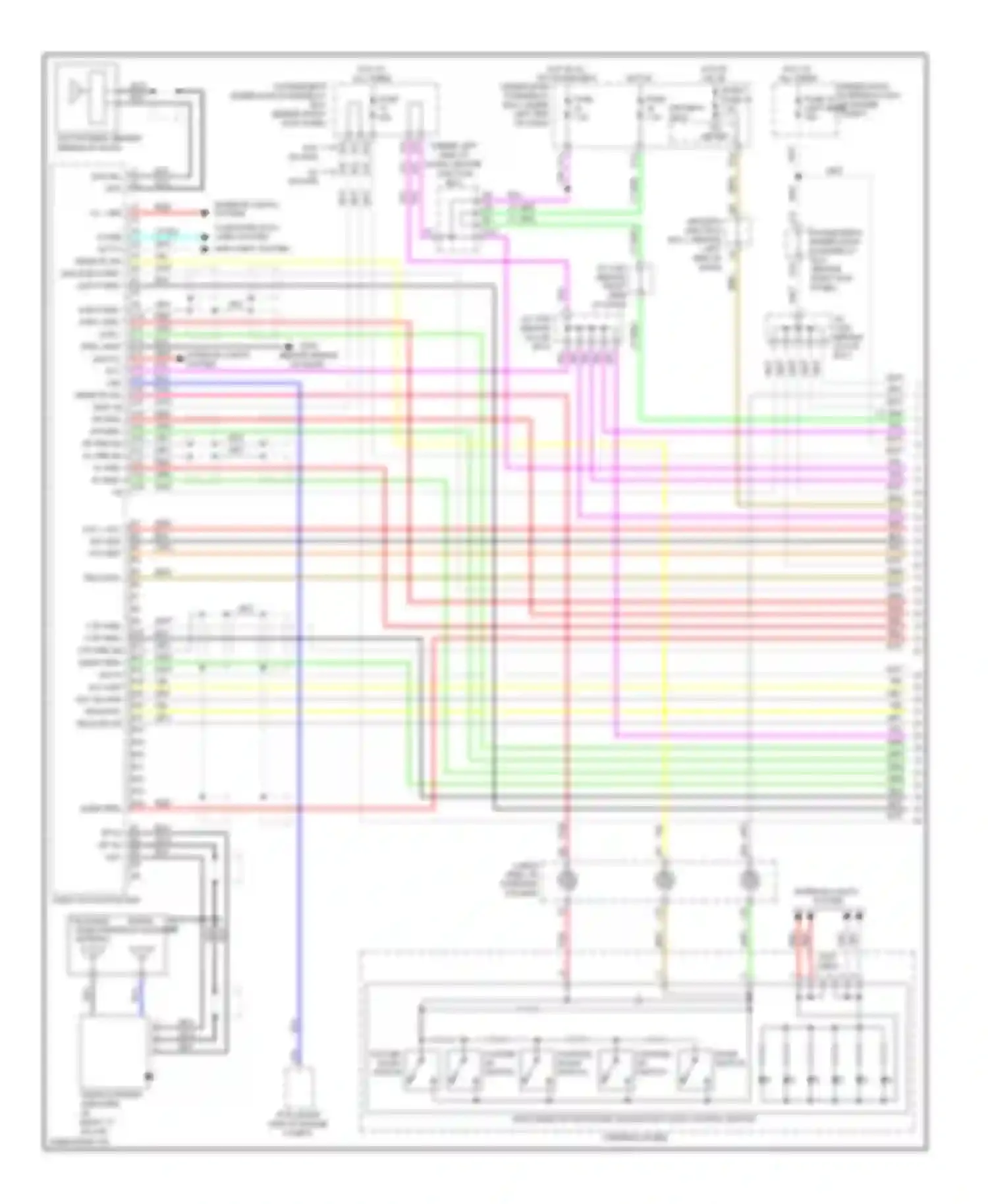 Wiring diagram under-hood fuse/relay box for Acura TL IV (2008-2011) (2 of 4)