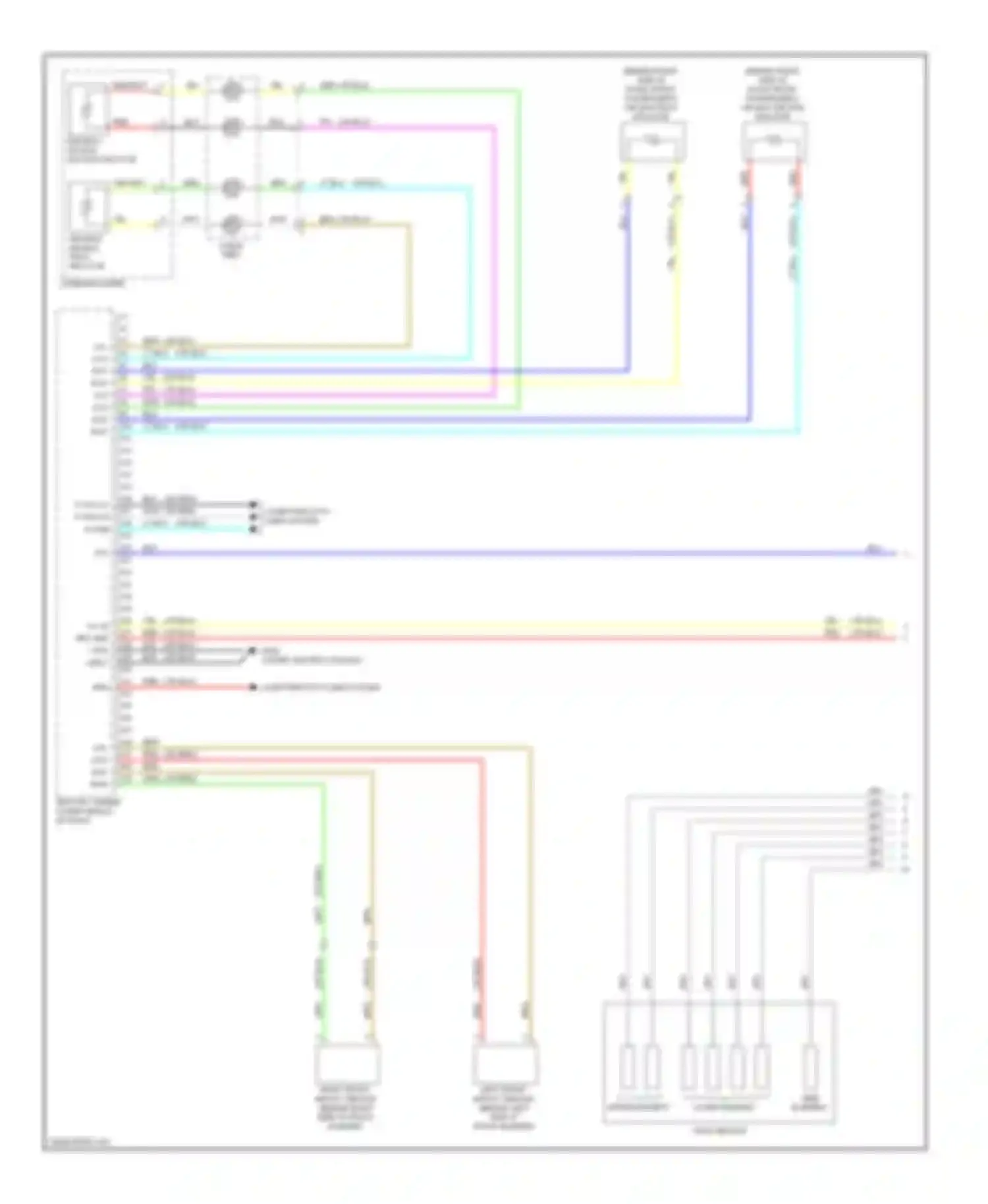 Wiring diagram upper element for Acura TL IV (2008-2011) (1 of 1)