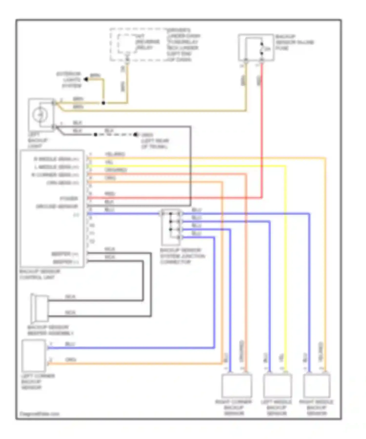 Wiring diagram yel/red for Acura TL IV (2008-2011) (4 of 8)
