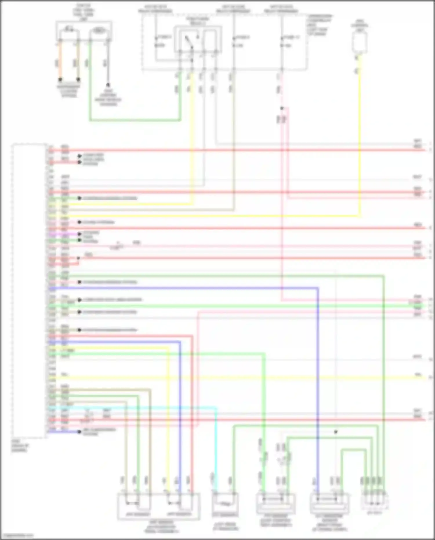 TLX Acura I facelift (2017-2020): Wiring diagram engine performance 2.4l (1 of 9)