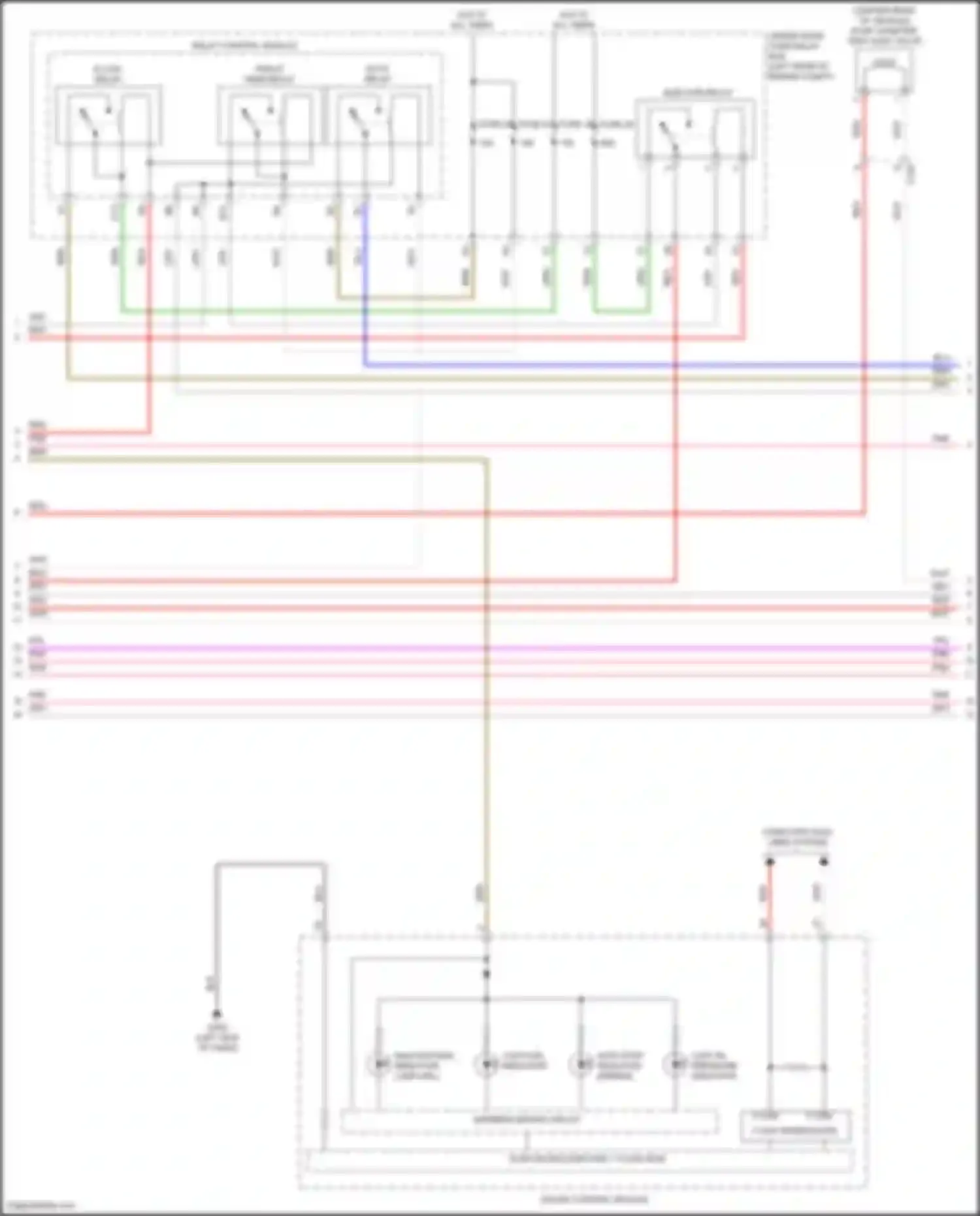 TLX Acura I facelift (2017-2020): Wiring diagram engine performance 2.4l (3 of 9)