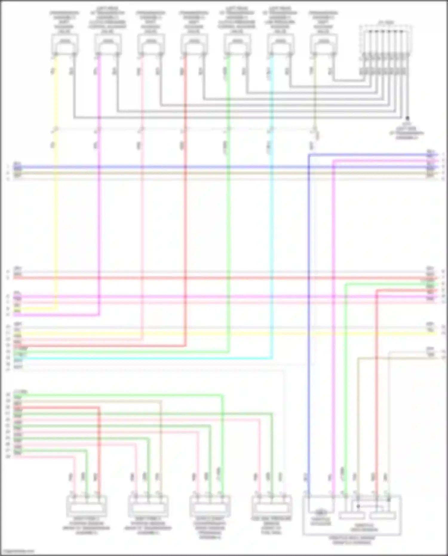 TLX Acura I facelift (2017-2020): Wiring diagram engine performance 2.4l (7 of 9)