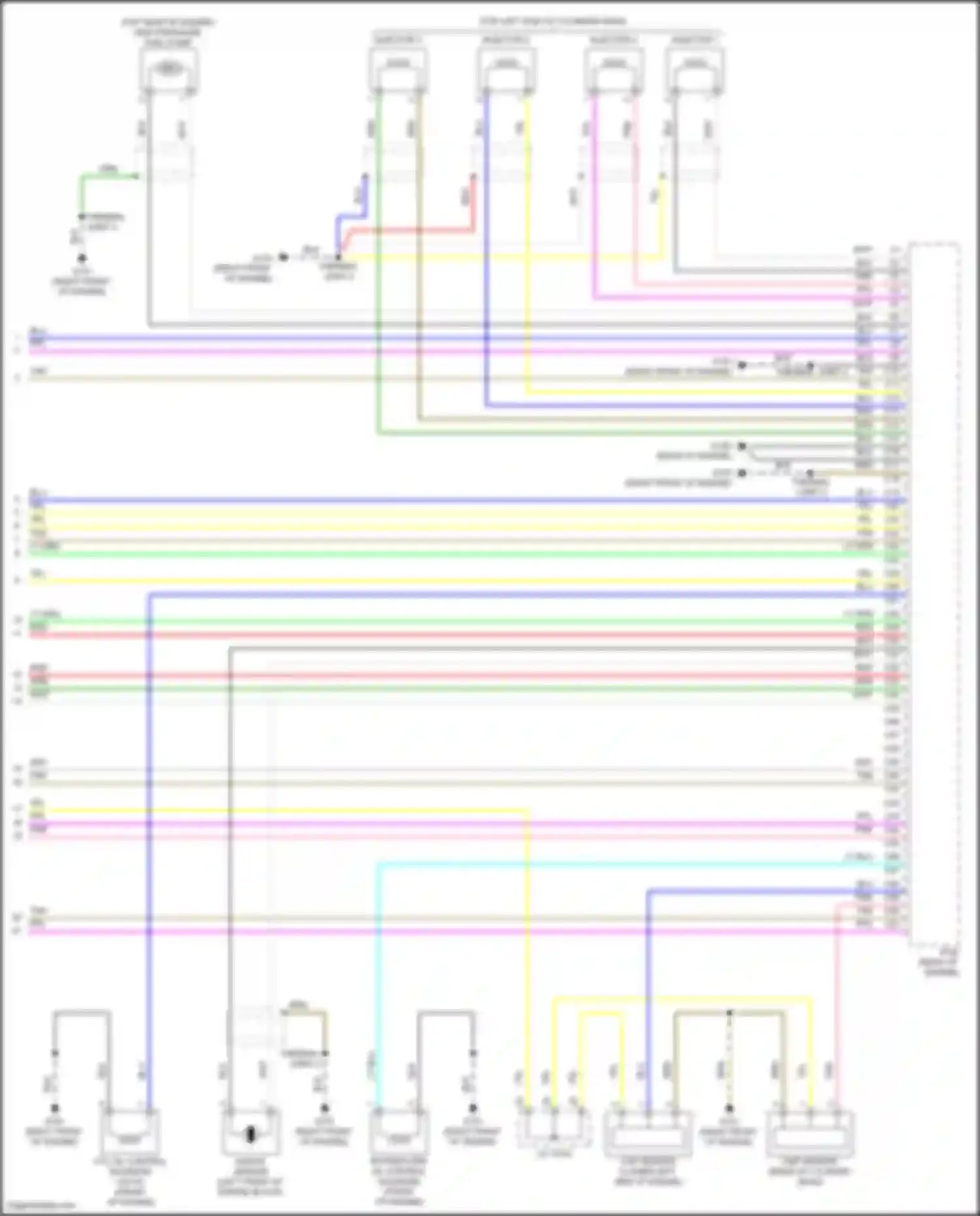 TLX Acura I facelift (2017-2020): Wiring diagram engine performance 2.4l (9 of 9)