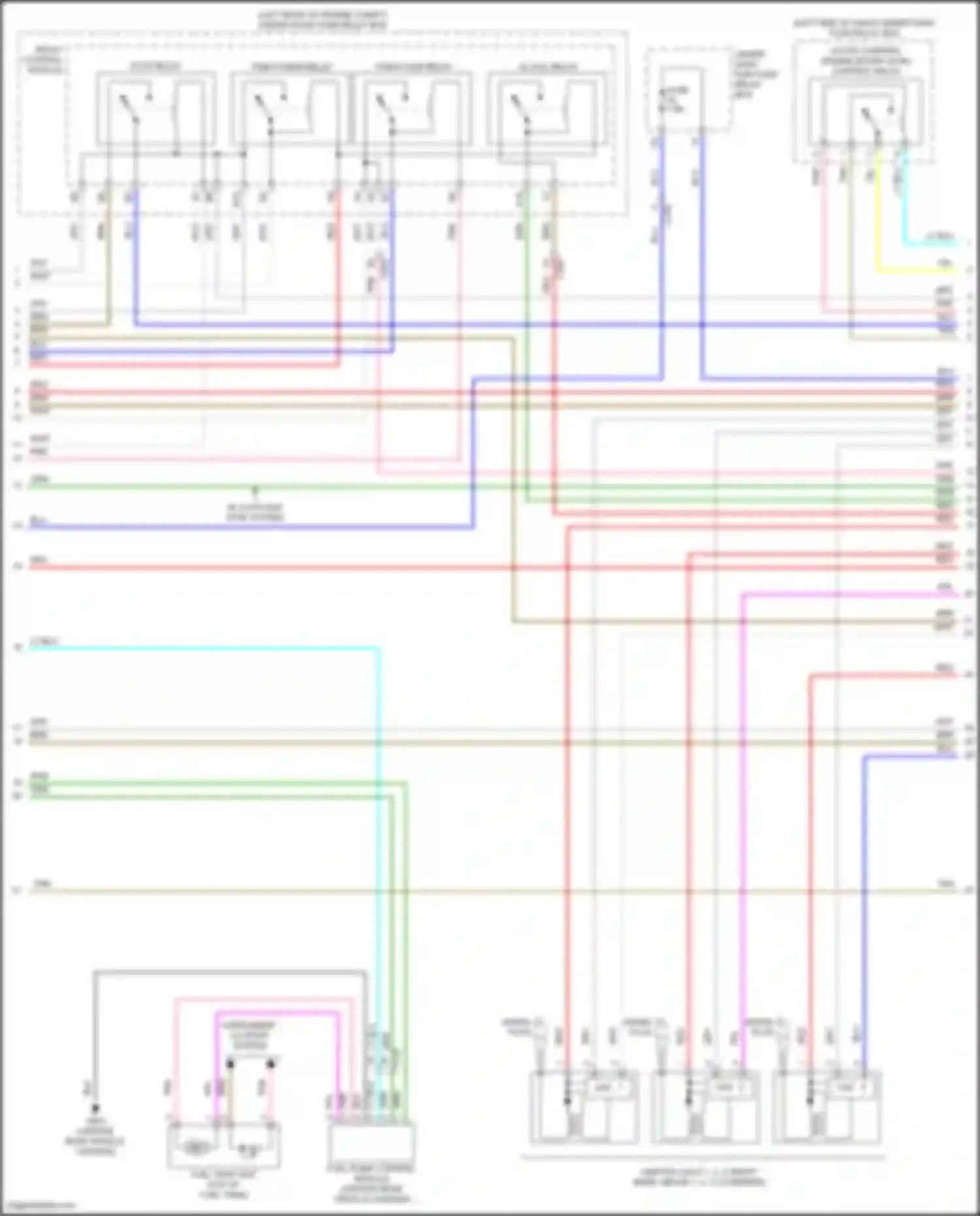 TLX Acura I facelift (2017-2020): Wiring diagram engine performance 3.5l (2 of 7)