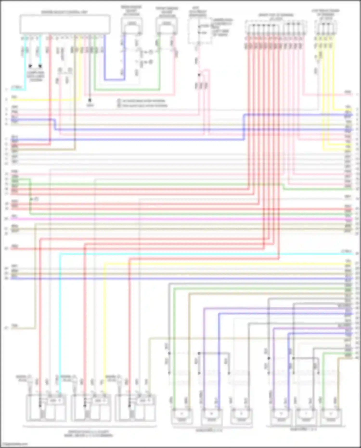 TLX Acura I facelift (2017-2020): Wiring diagram engine performance 3.5l (3 of 7)
