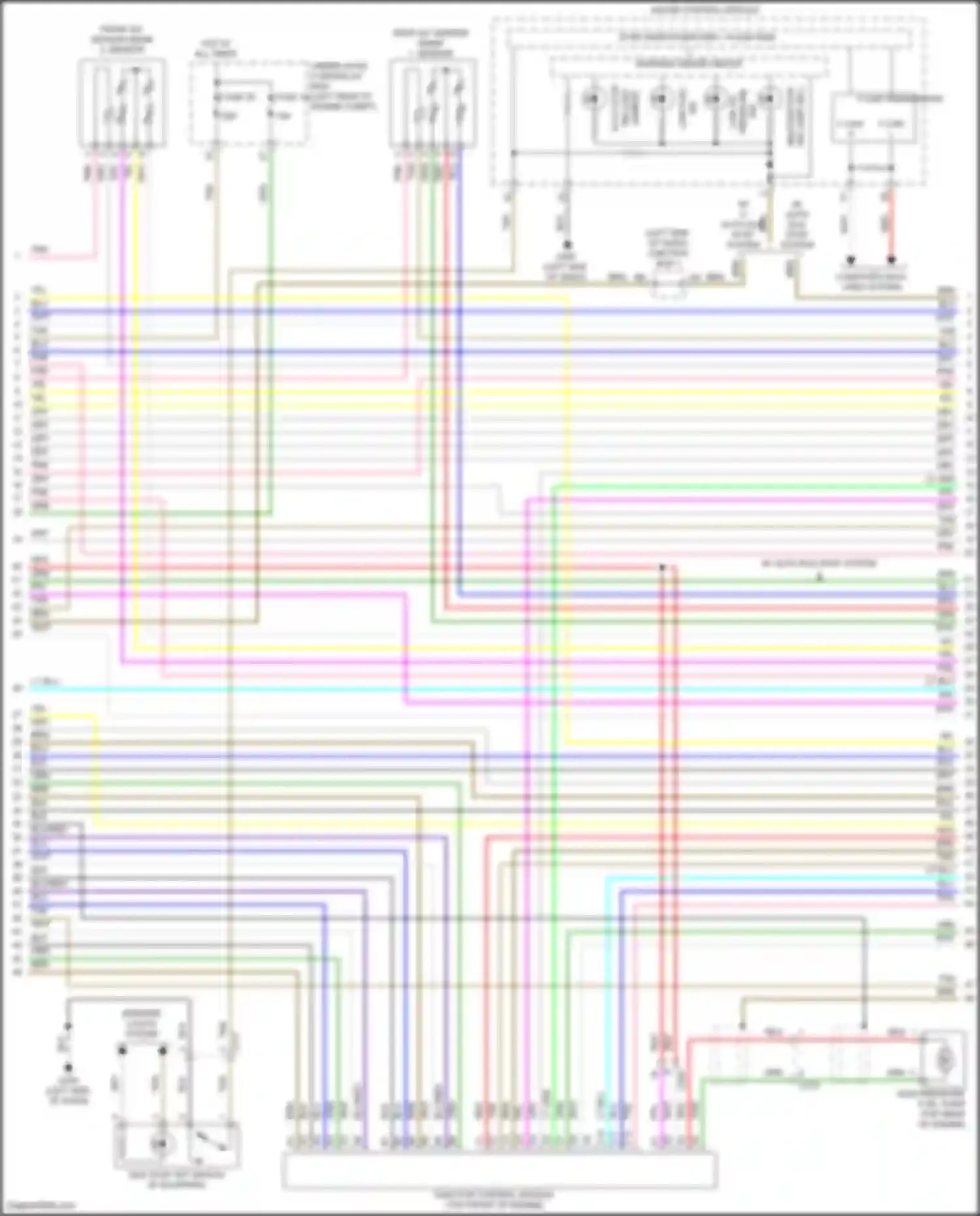 TLX Acura I facelift (2017-2020): Wiring diagram engine performance 3.5l (4 of 7)