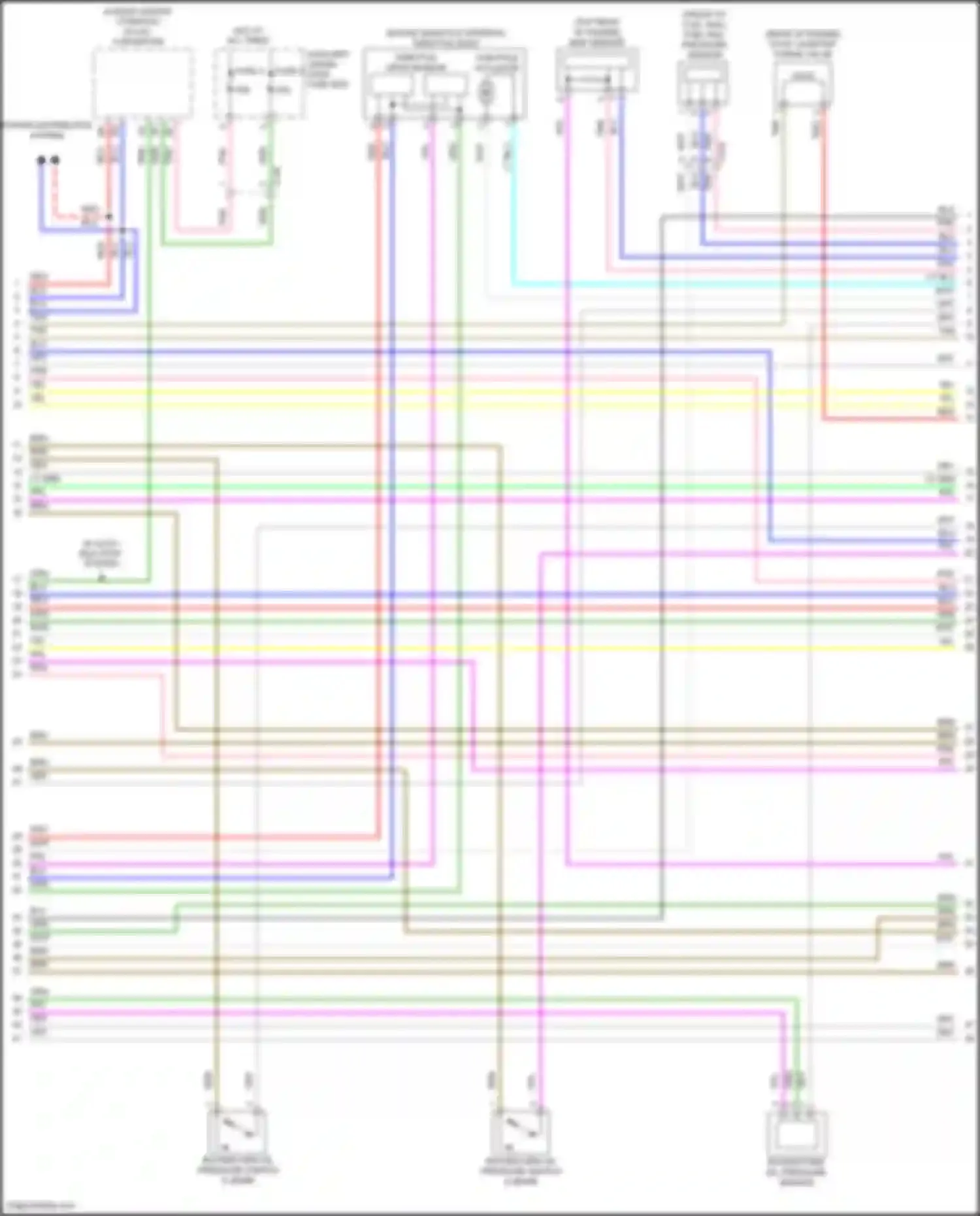 TLX Acura I facelift (2017-2020): Wiring diagram engine performance 3.5l (6 of 7)