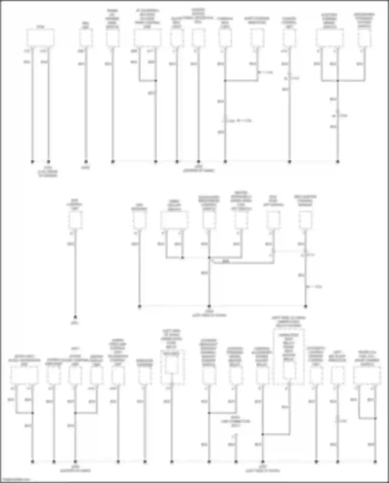 TLX Acura I facelift (2017-2020): Ground distribution circuit (2 of 7)