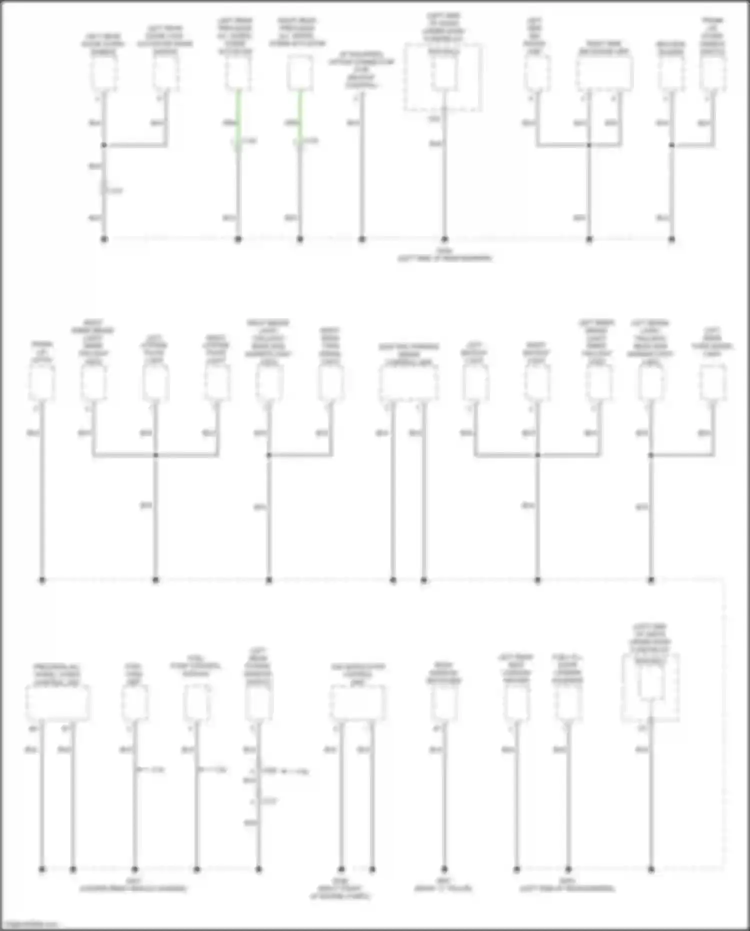 TLX Acura I facelift (2017-2020): Ground distribution circuit (3 of 7)