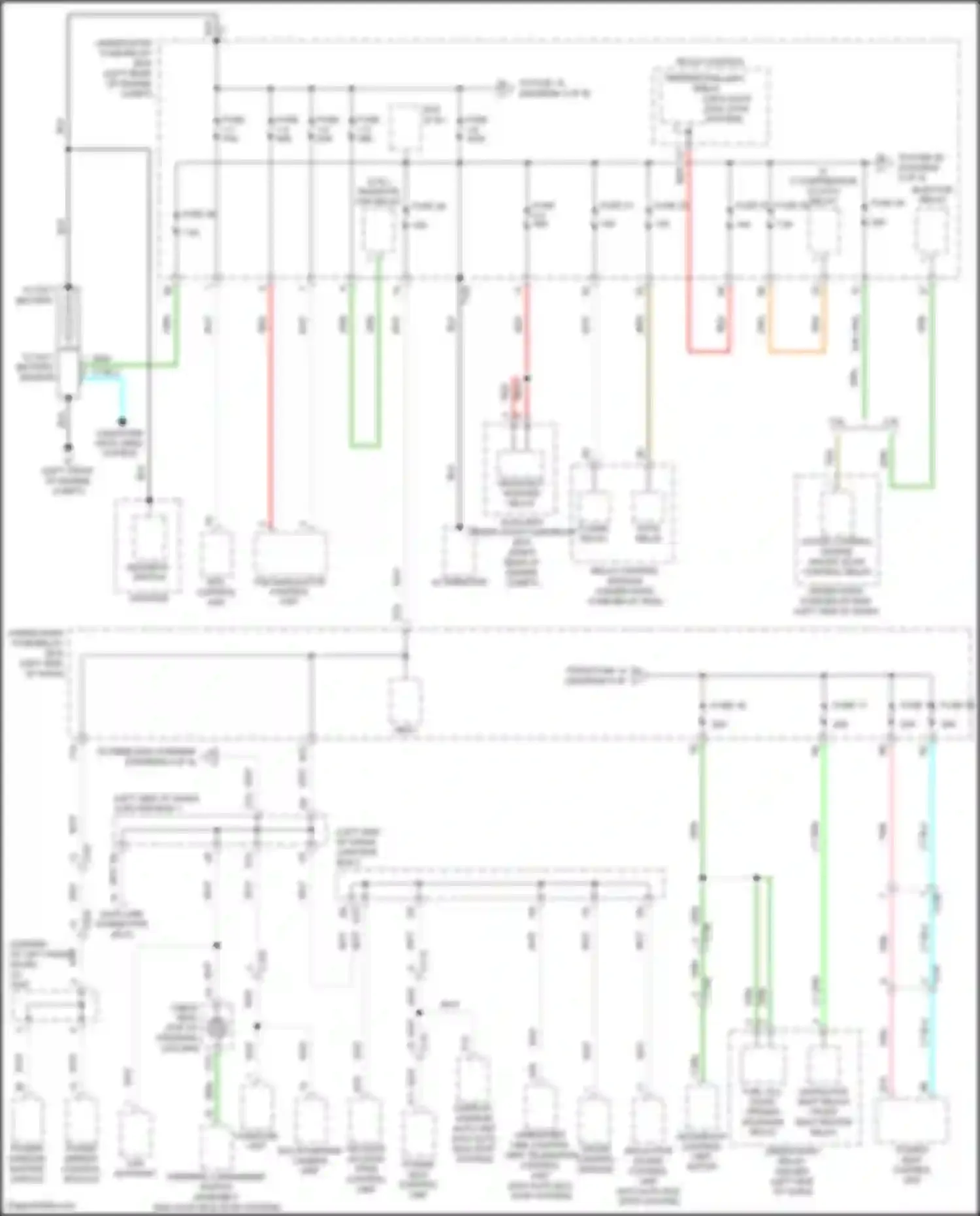 TLX Acura I facelift (2017-2020): Power distribution circuit (1 of 9)