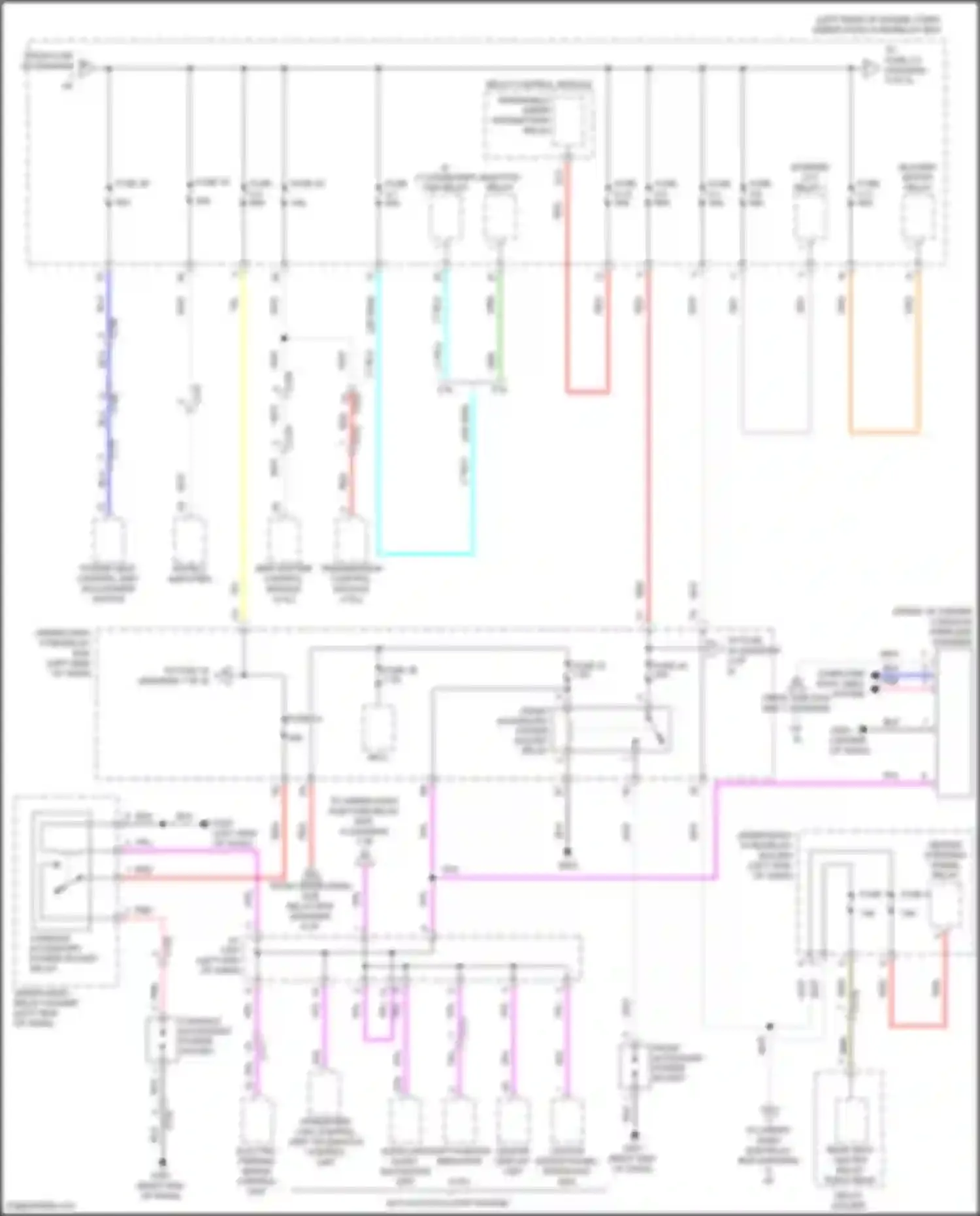 TLX Acura I facelift (2017-2020): Power distribution circuit (2 of 9)