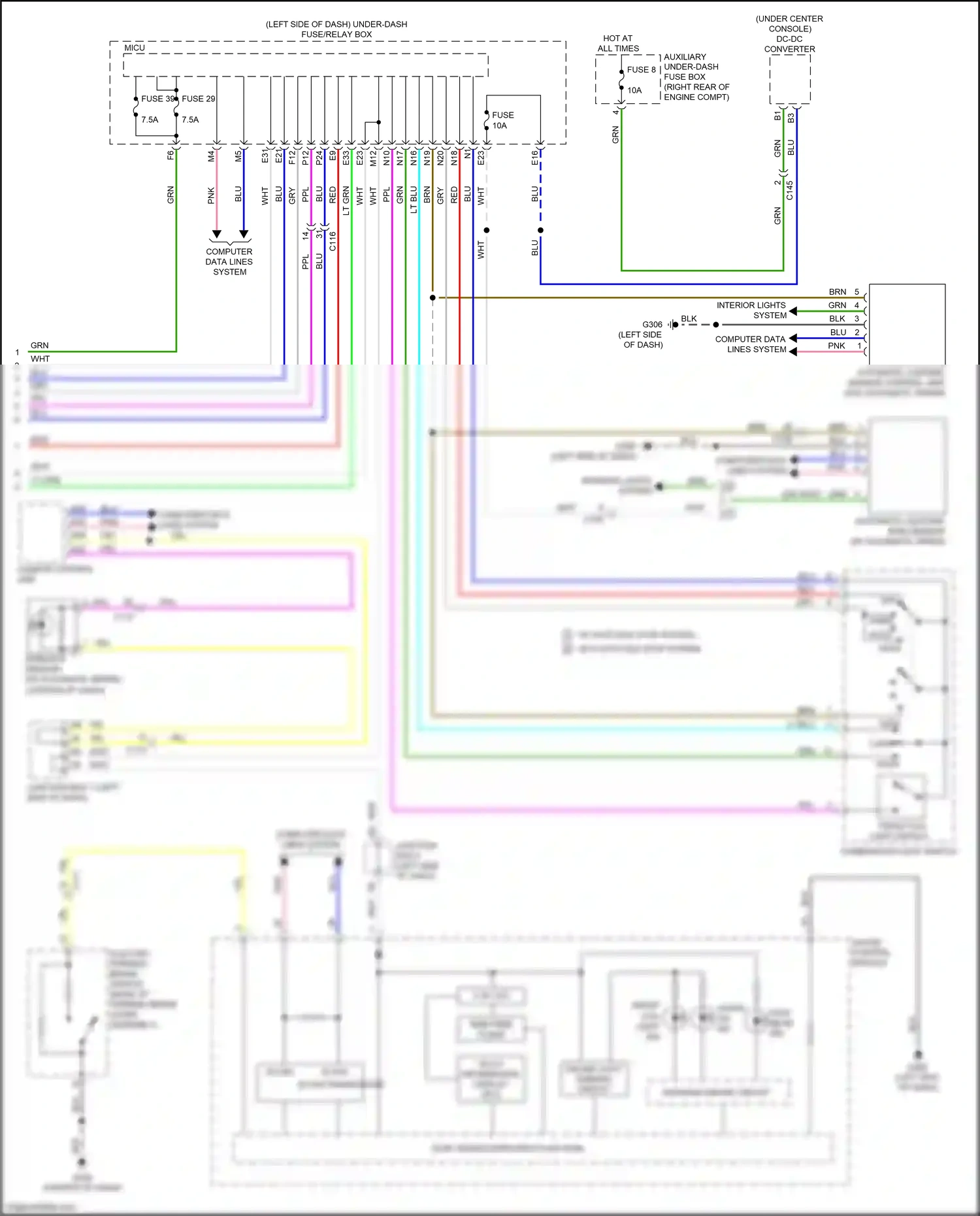 Acura TLX I facelift (2017-2020) automatic lighting sensor control unit wiring diagram  (5 of 6)