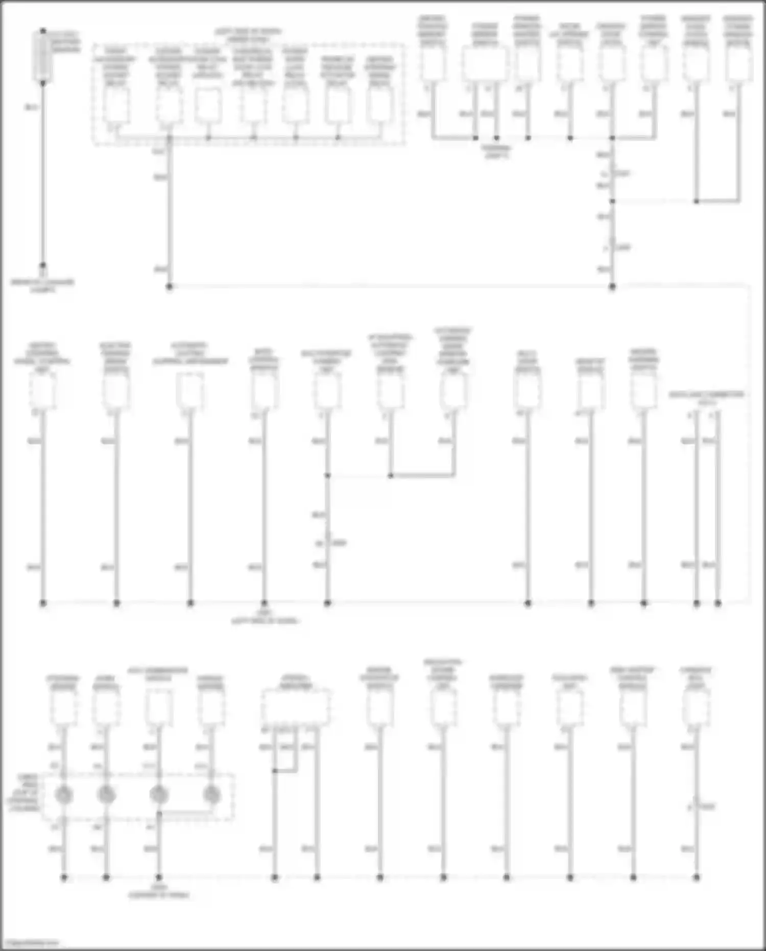 TLX Acura II (2020-2024): Ground distribution circuit (1 of 6)