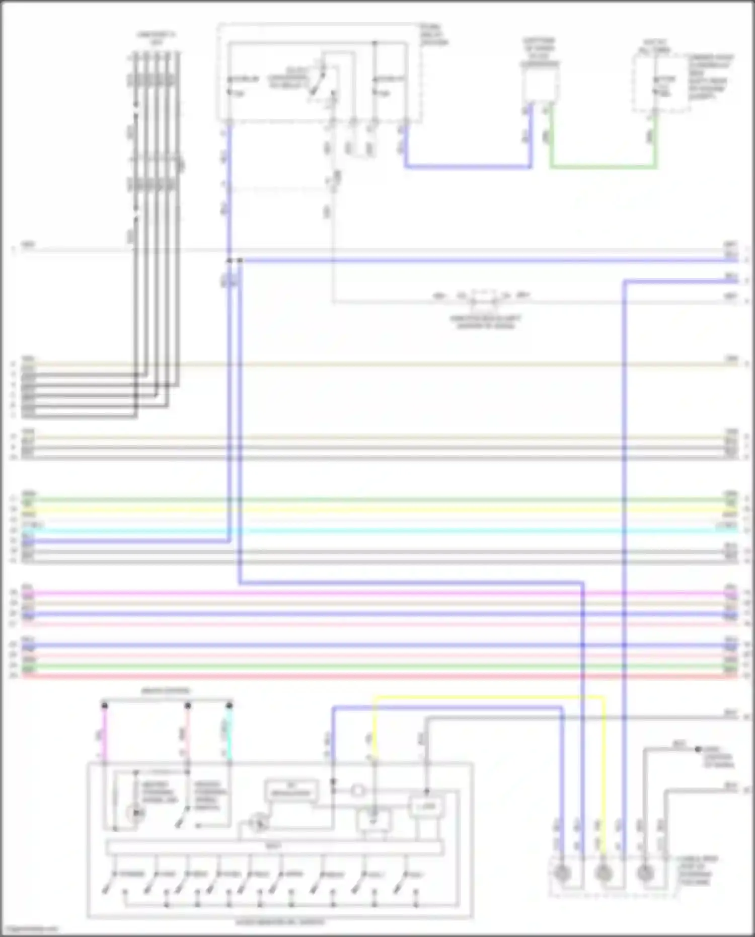 TLX Acura II (2020-2024): Navigation circuit, 10 speakers (2 of 5)