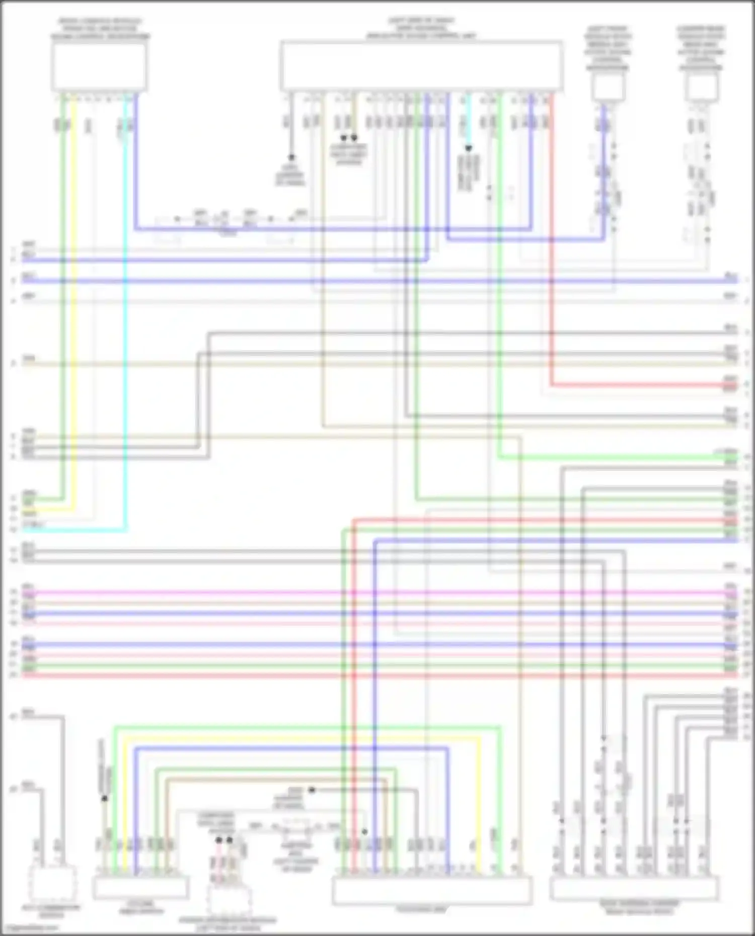 TLX Acura II (2020-2024): Navigation circuit, 10 speakers (3 of 5)