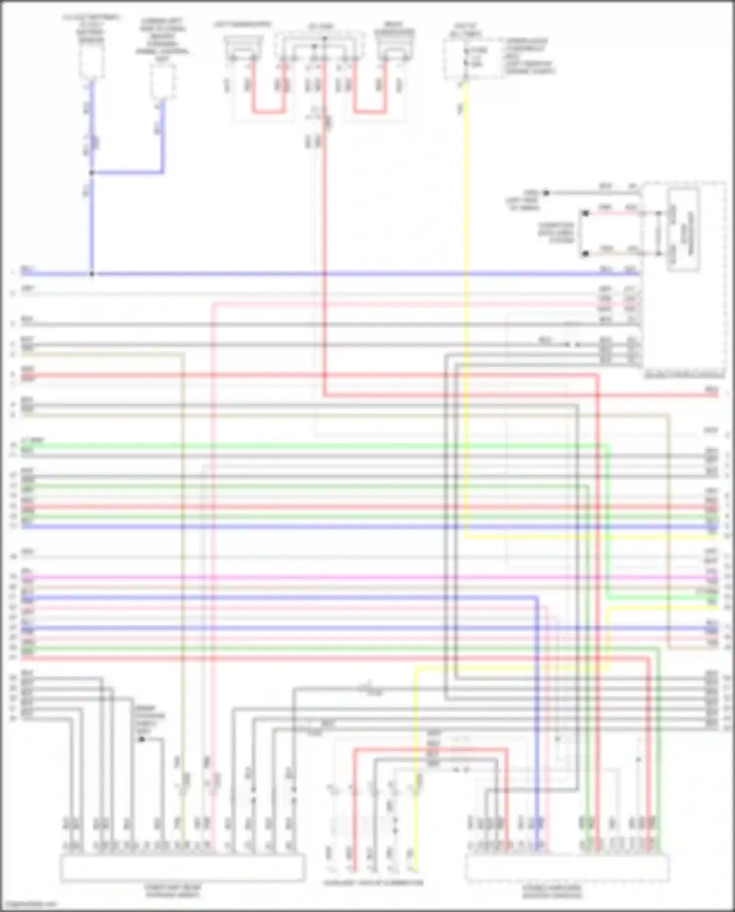 TLX Acura II (2020-2024): Navigation circuit, 10 speakers (4 of 5)