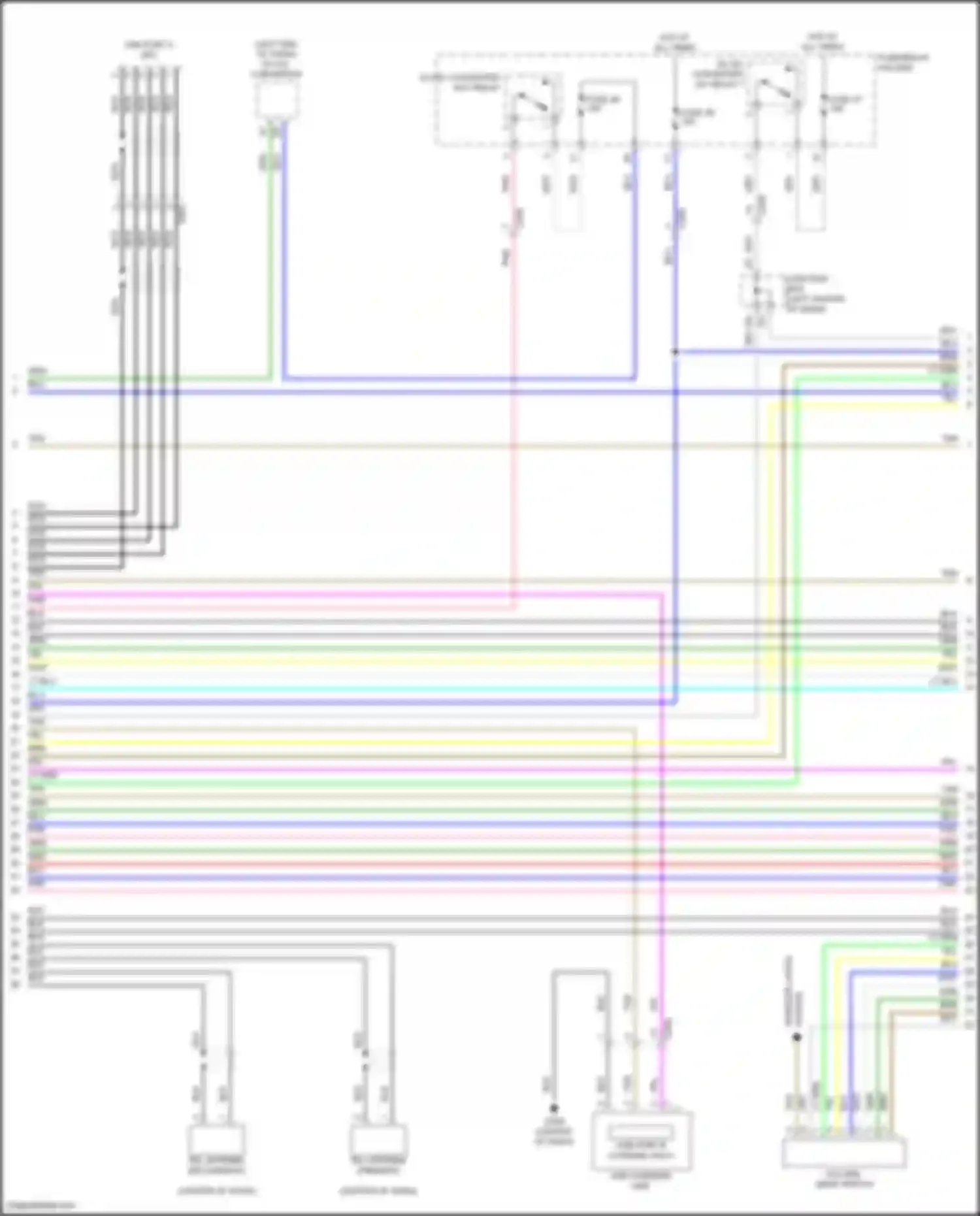 TLX Acura II (2020-2024): Navigation circuit, 13 speakers (2 of 6)