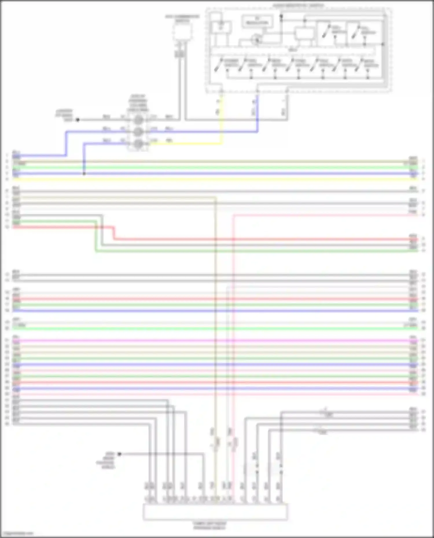 TLX Acura II (2020-2024): Navigation circuit, 13 speakers (4 of 6)
