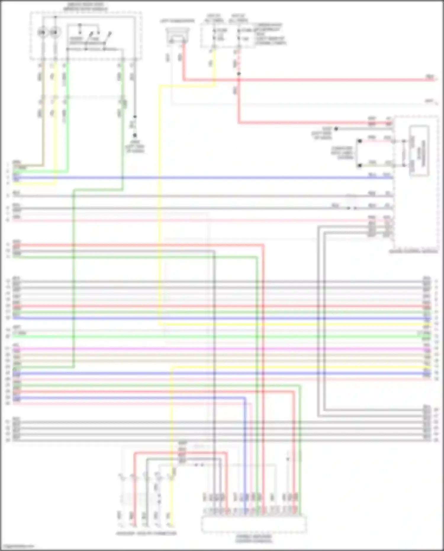 TLX Acura II (2020-2024): Navigation circuit, 13 speakers (5 of 6)