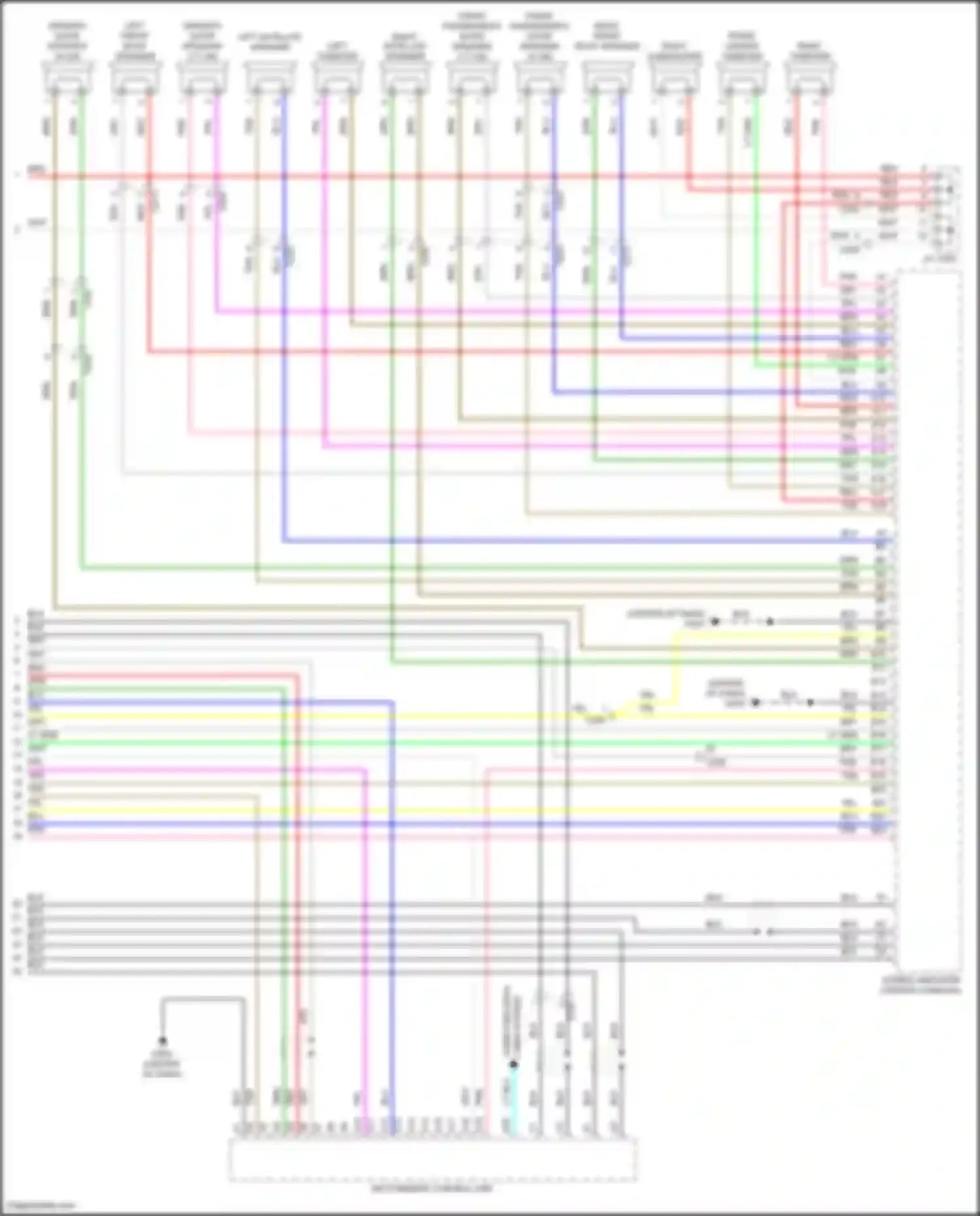 TLX Acura II (2020-2024): Navigation circuit, 13 speakers (6 of 6)
