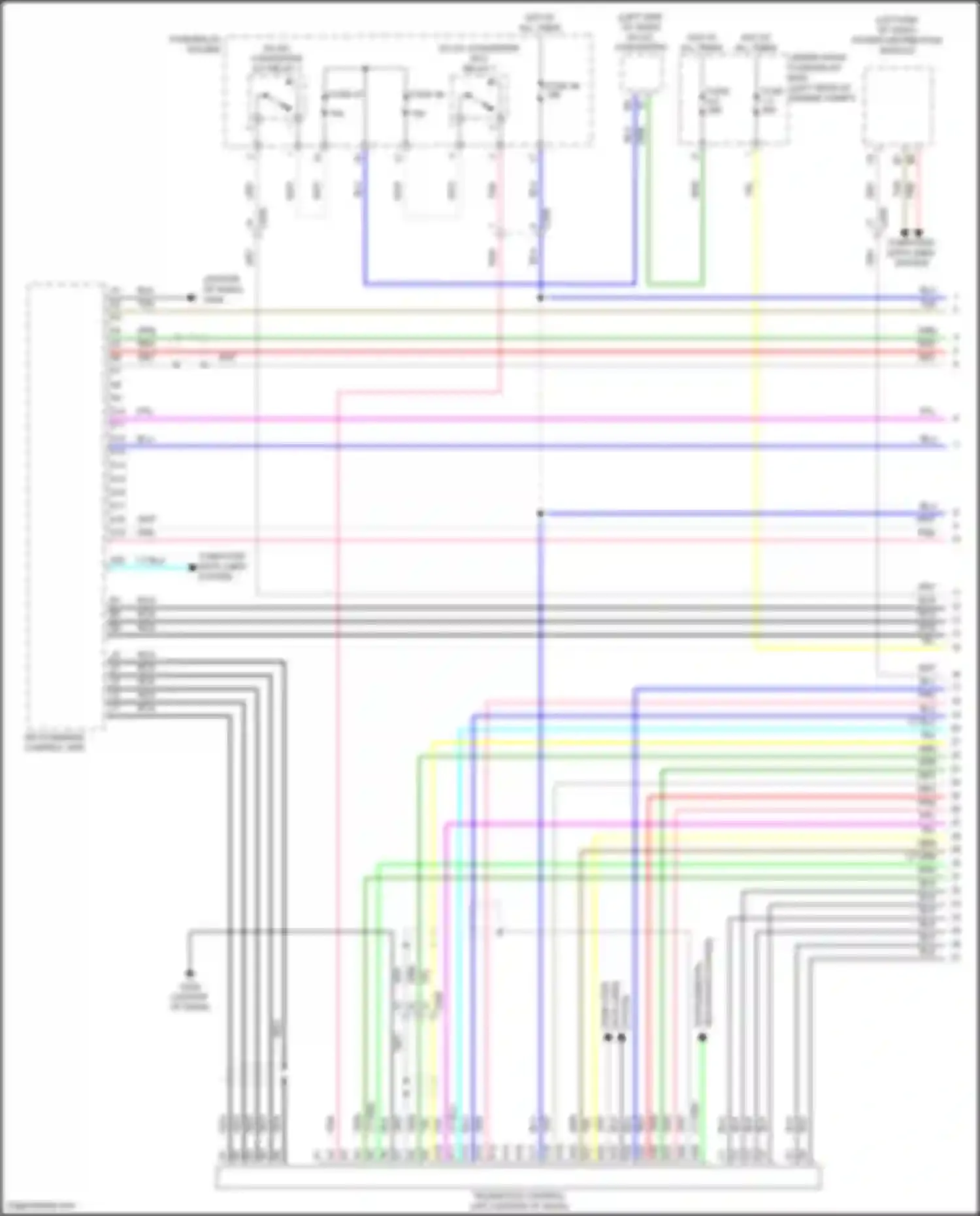 TLX Acura II (2020-2024): Navigation circuit, 17 speakers (1 of 6)