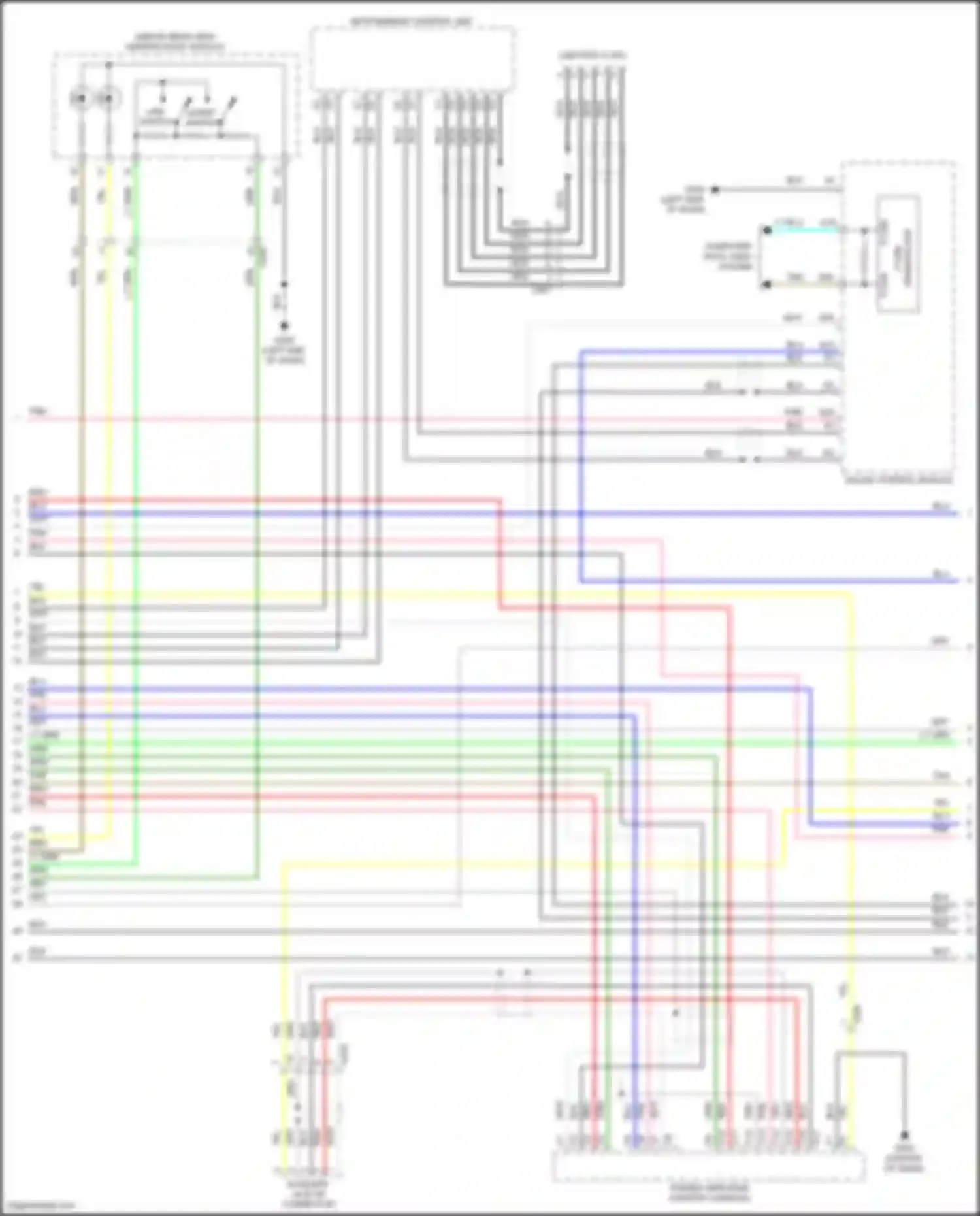 TLX Acura II (2020-2024): Navigation circuit, 17 speakers (4 of 6)