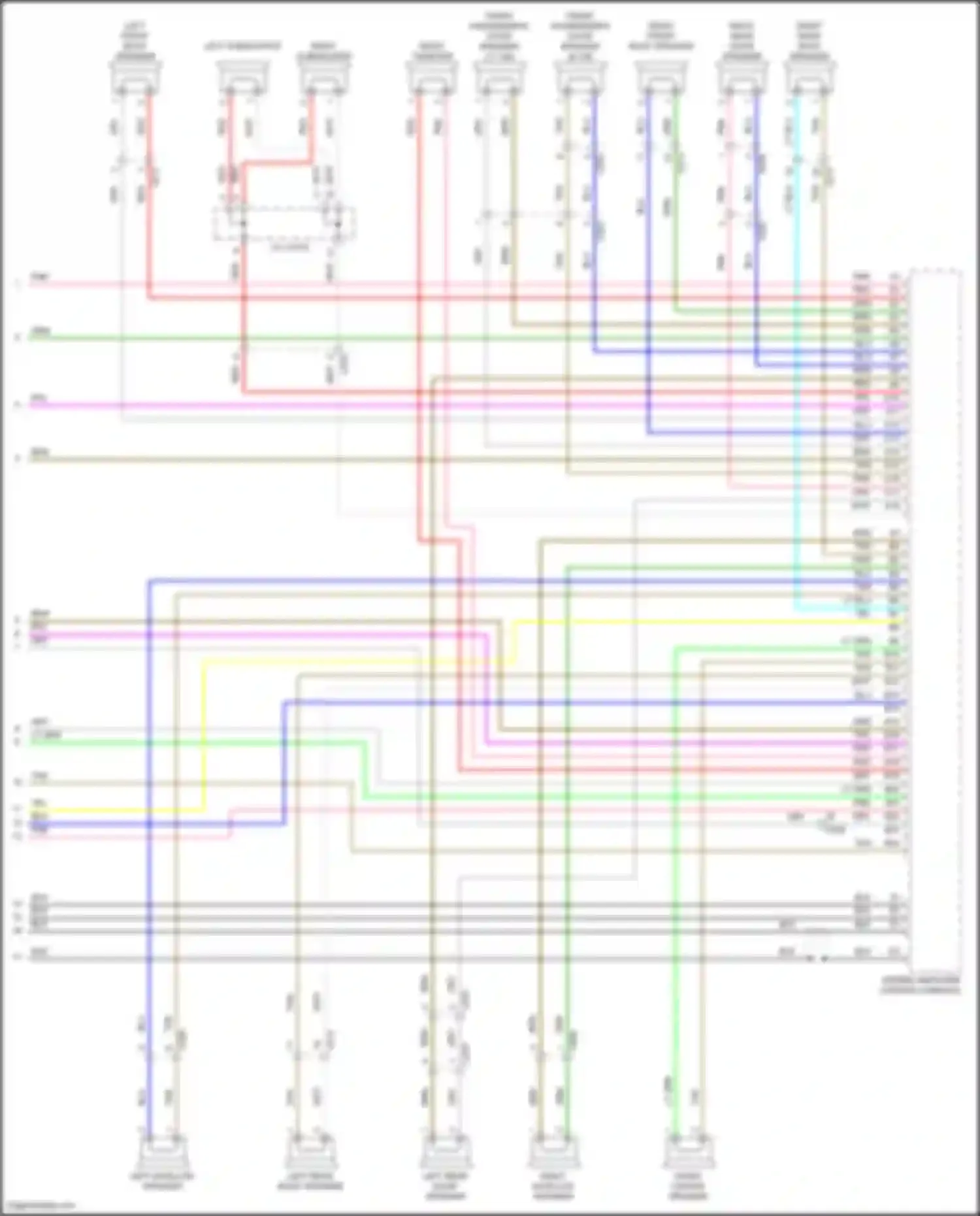 TLX Acura II (2020-2024): Navigation circuit, 17 speakers (6 of 6)