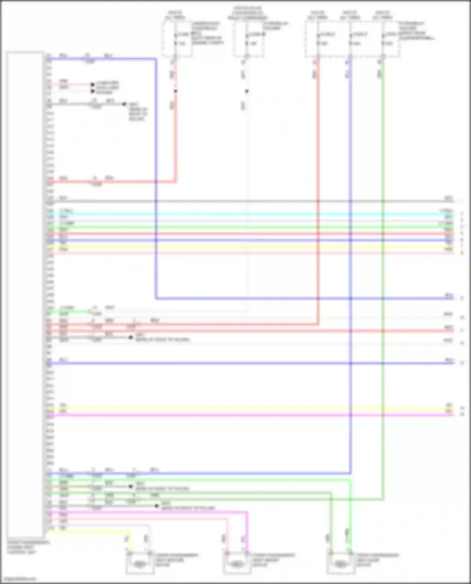 TLX Acura II (2020-2024): Passenger power seat circuit, 12-way (1 of 2)
